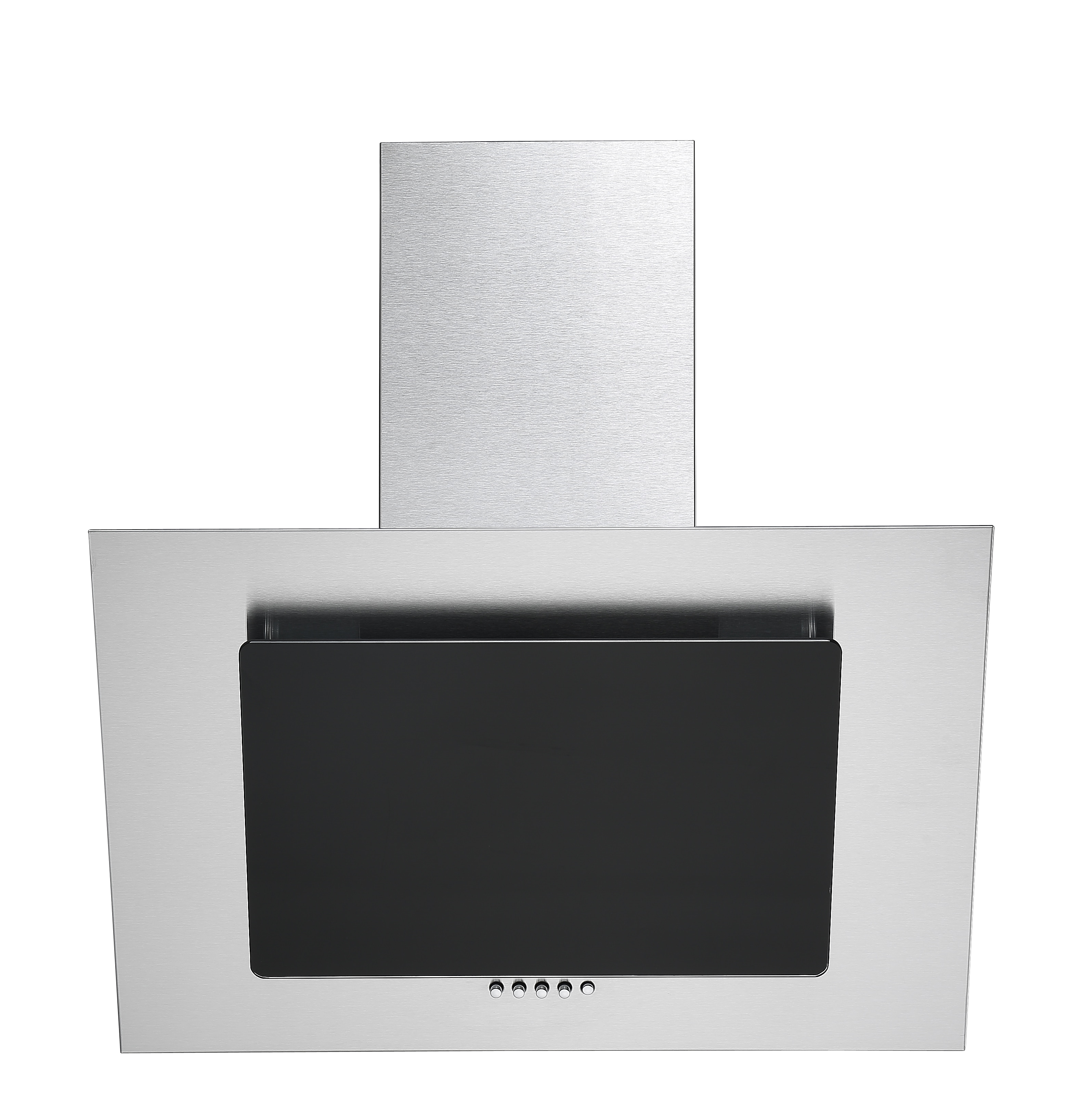 respekta Schr&auml;ghaube 60 cm Edelstahl/Schw. CH 2060 SBM 