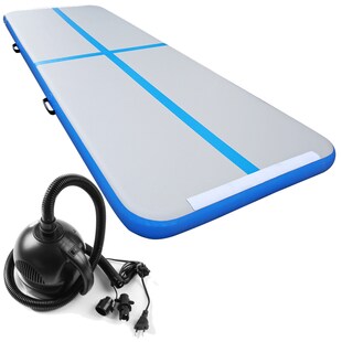 Air Track Matte - aufblasbare Trainingsmatte 300 x 100 x 10 cm inklusive elektrischer Pumpe 