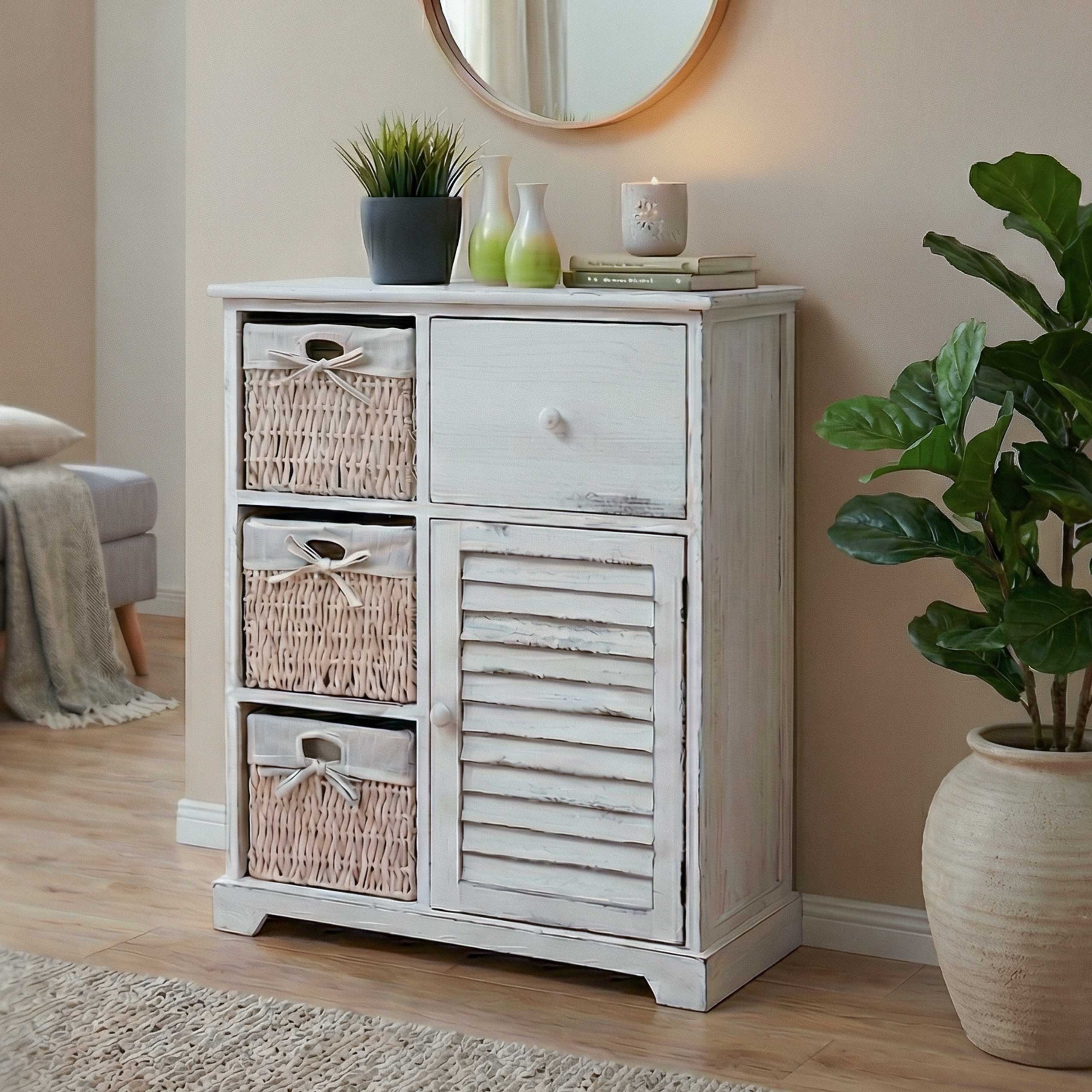 Holz Baby Geschenkkorb Mit Kleiderbügeln - Babyparty Aufbewahrungskorb