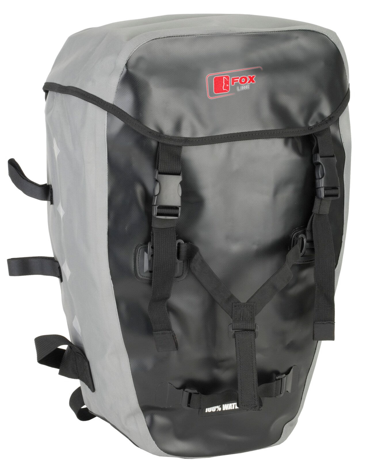 Rucksack, schwarz / grau
