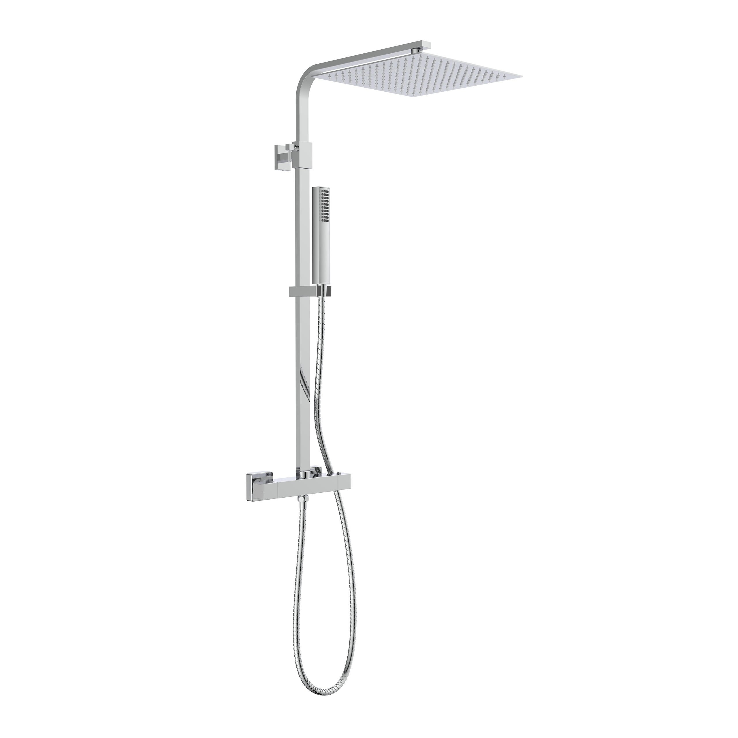 SCH&Uuml;TTE Duschset SUMBA mit Thermostatarmatur, Chrom 