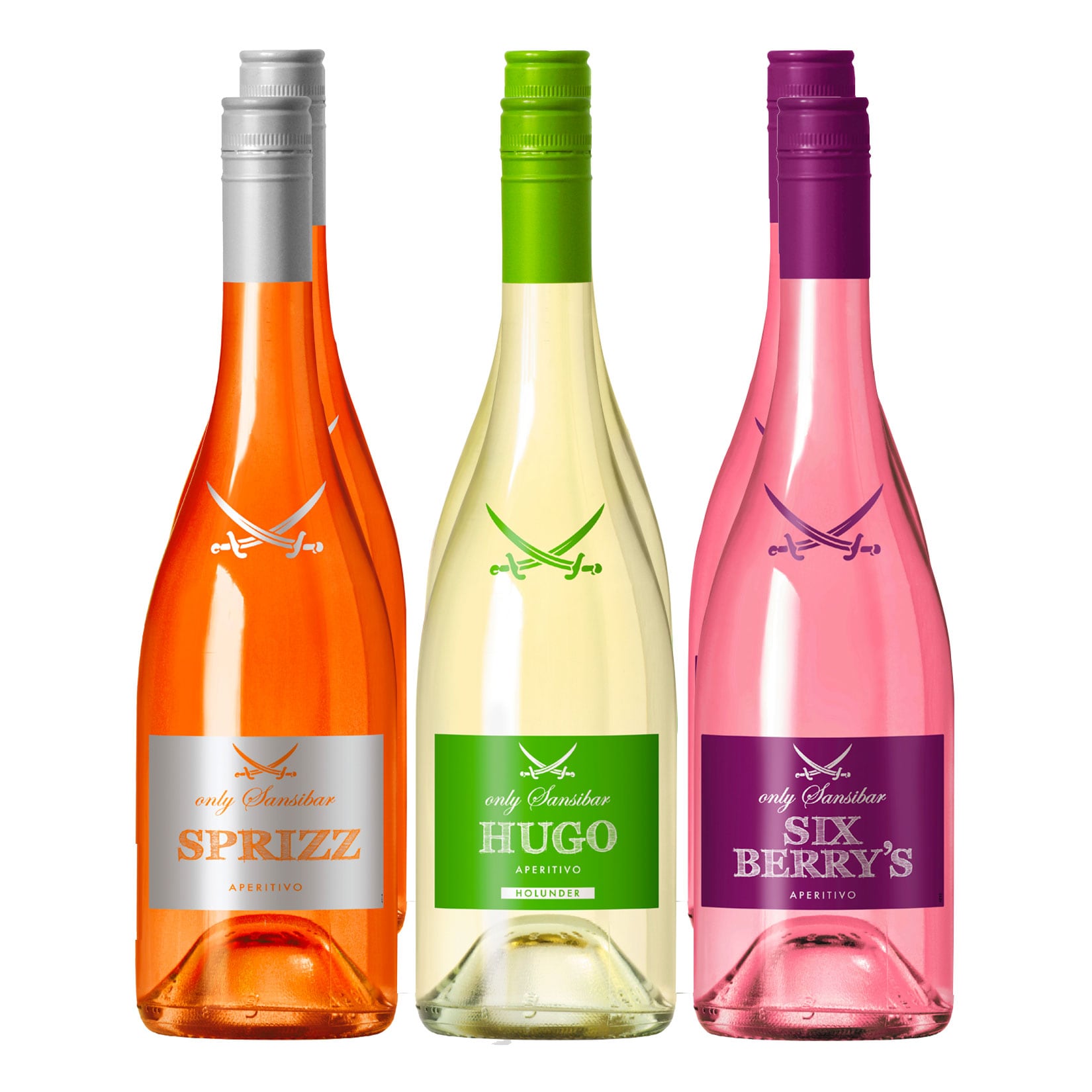 Sansibar Longdrinks verschiedene Sorten 5,0 % vol 6 x 0,75 Liter 