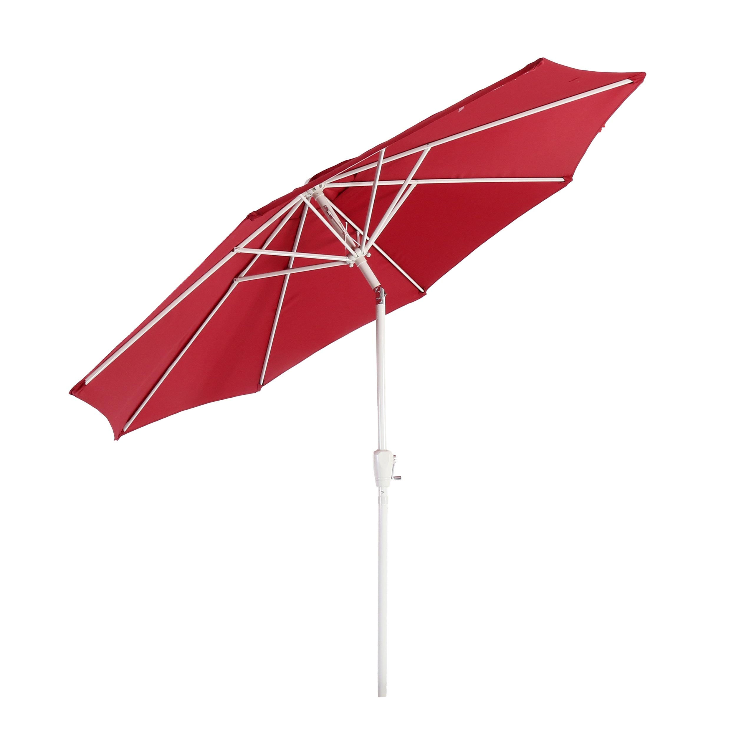 Sonnenschirm Asti, Gartenschirm, &Oslash; 3m neigbar Polyester/Alu 5kg ~ rot 