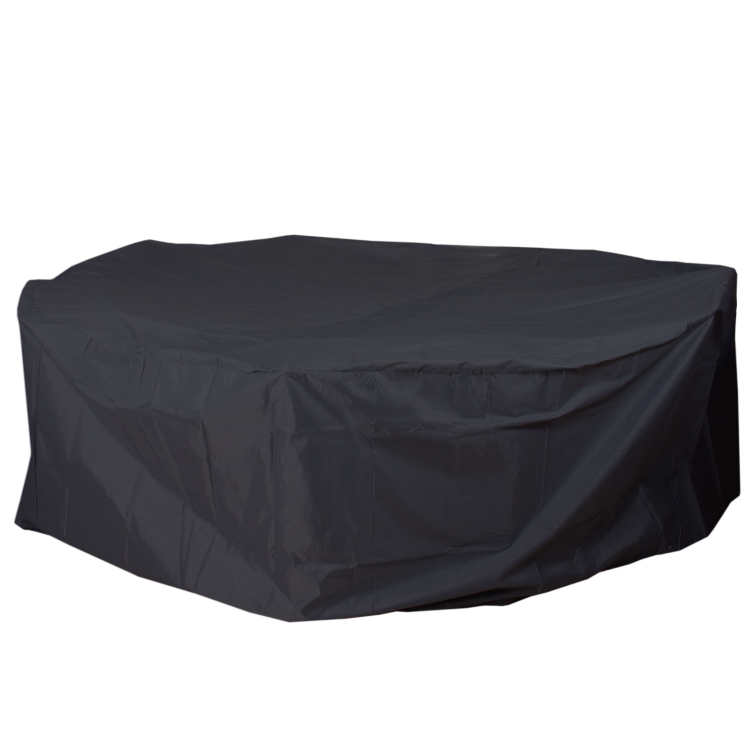 Abdeckhaube MCW-J41, Abdeckplane Schutzplane Schutzh&uuml;lle, Outdoor Gartenm&ouml;bel Garnitur, anthrazit ~ rund &Oslash; 310cm 