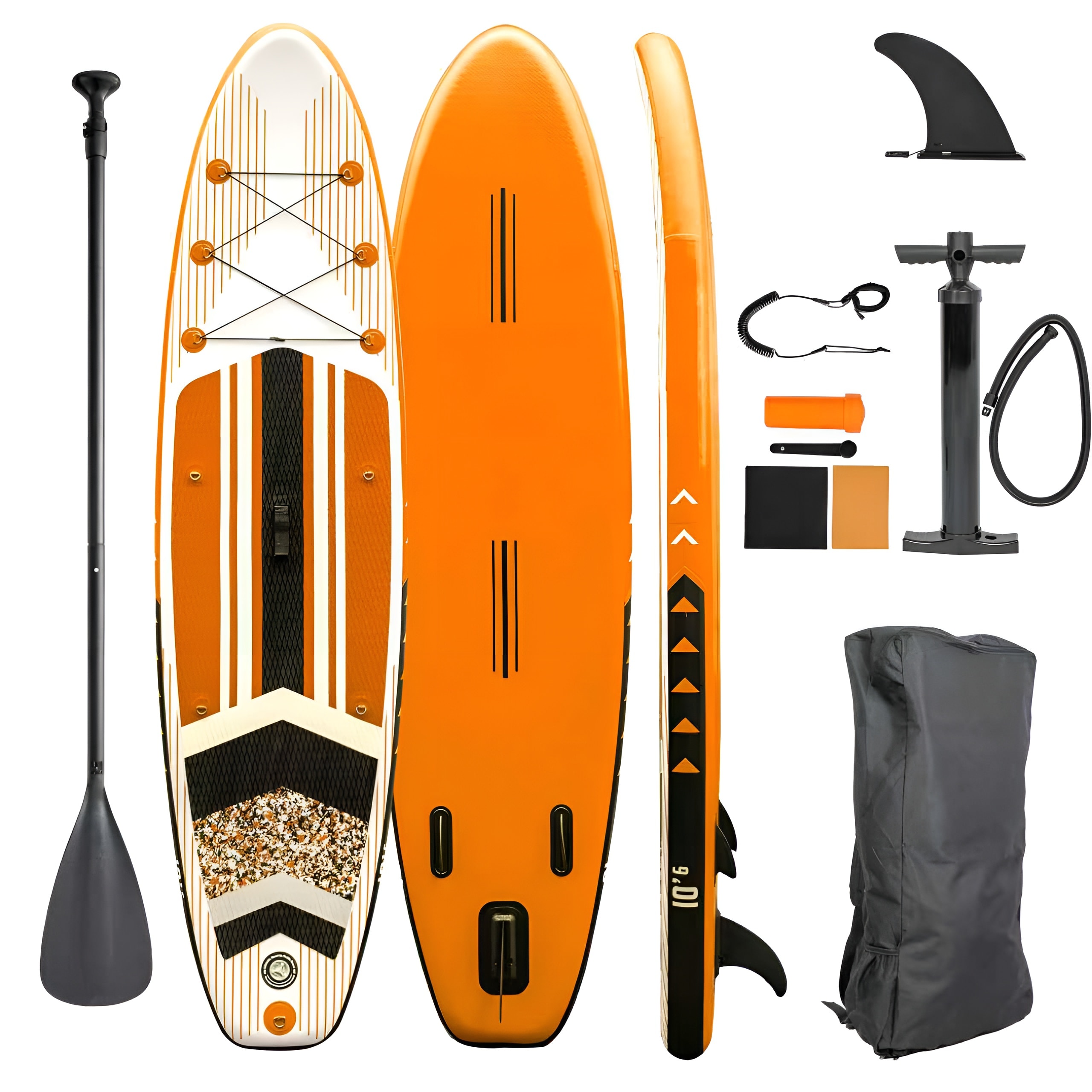 e4fun Stand Up Paddle Board 320 x 81 x 15 cm orange 