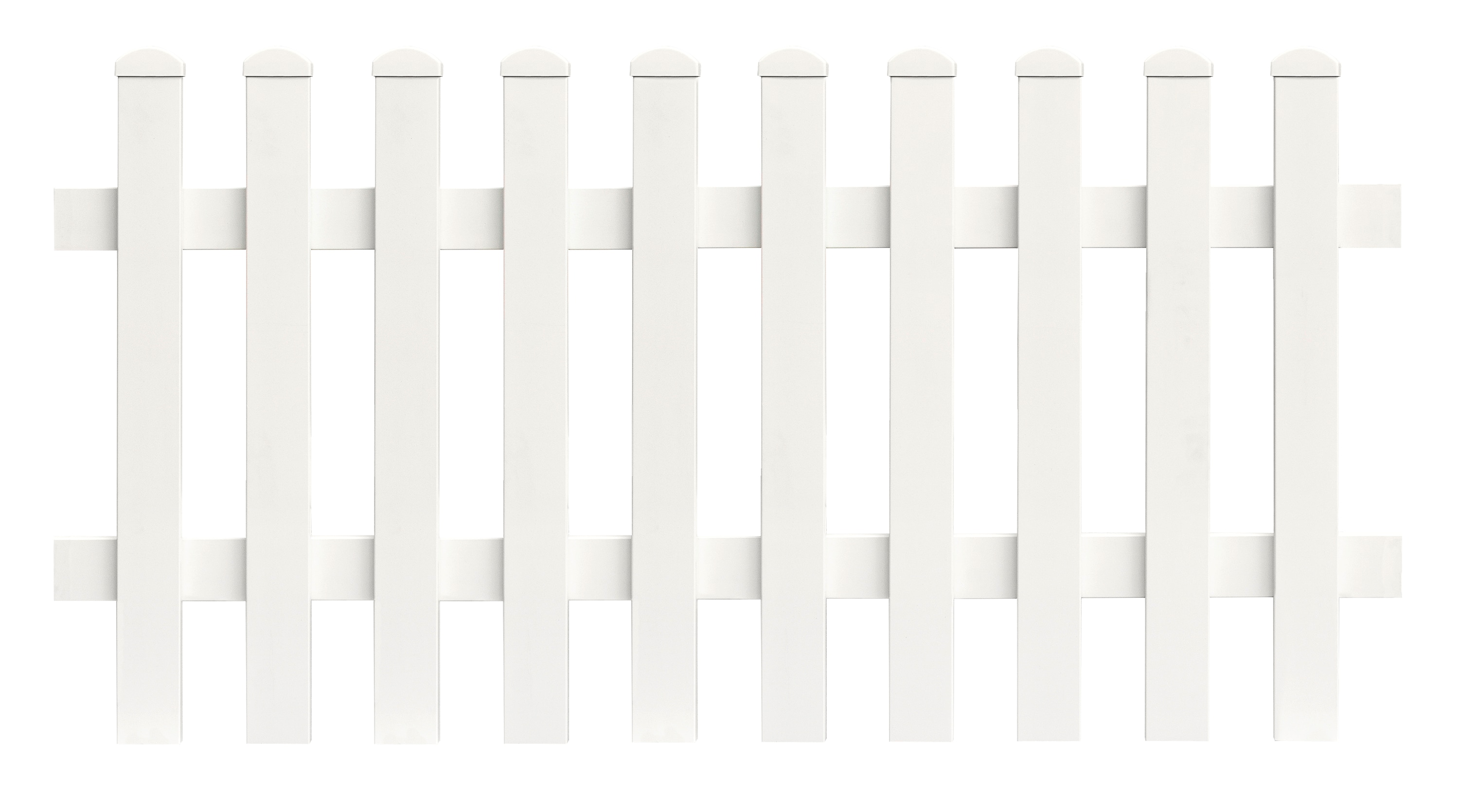 Zaunfeld Gerade 155,4cm x 100cm in Wei&szlig; 