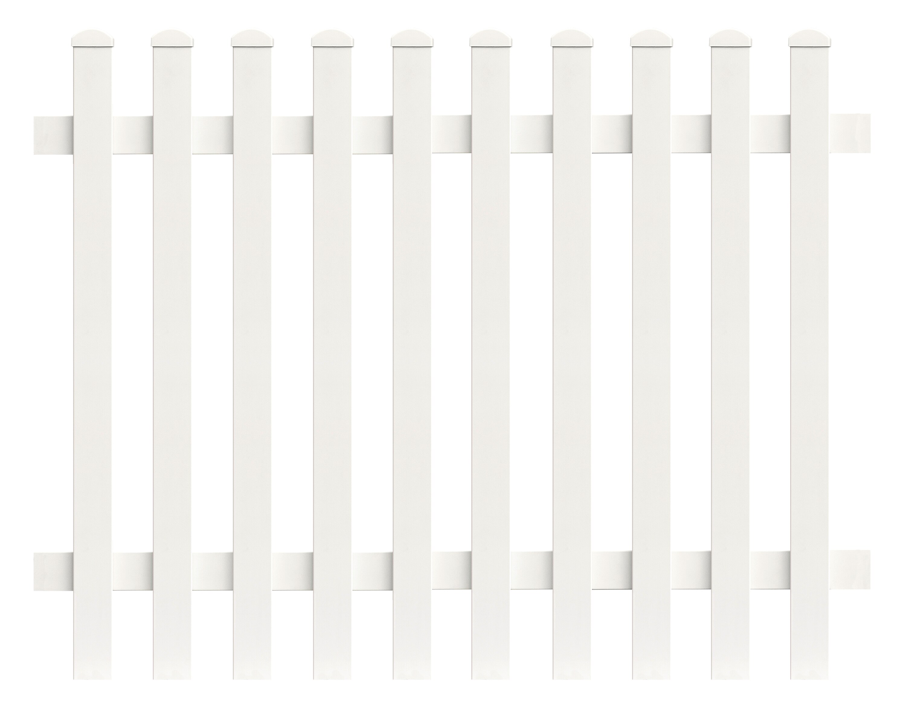 Zaunfeld Gerade 155,4cm x 150cm in Wei&szlig; 