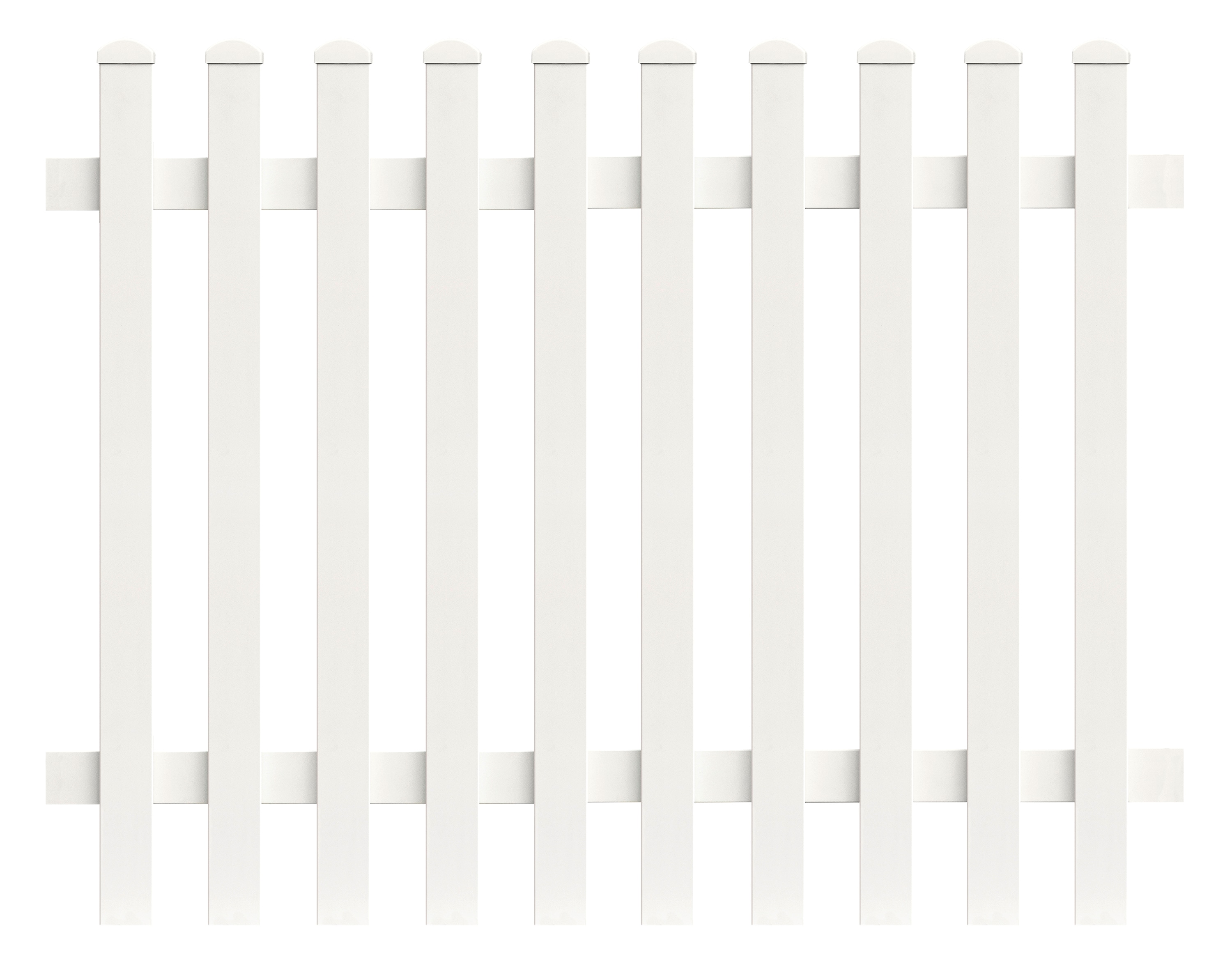 Zaunfeld Gerade 155,4cm x 180cm in Wei&szlig; 