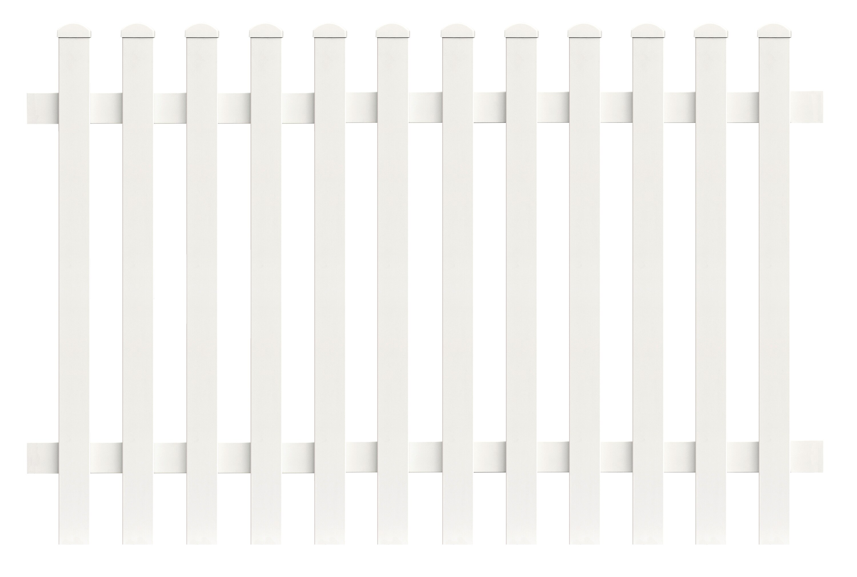 Zaunfeld Gerade 185,0cm x 150cm in Wei&szlig; 