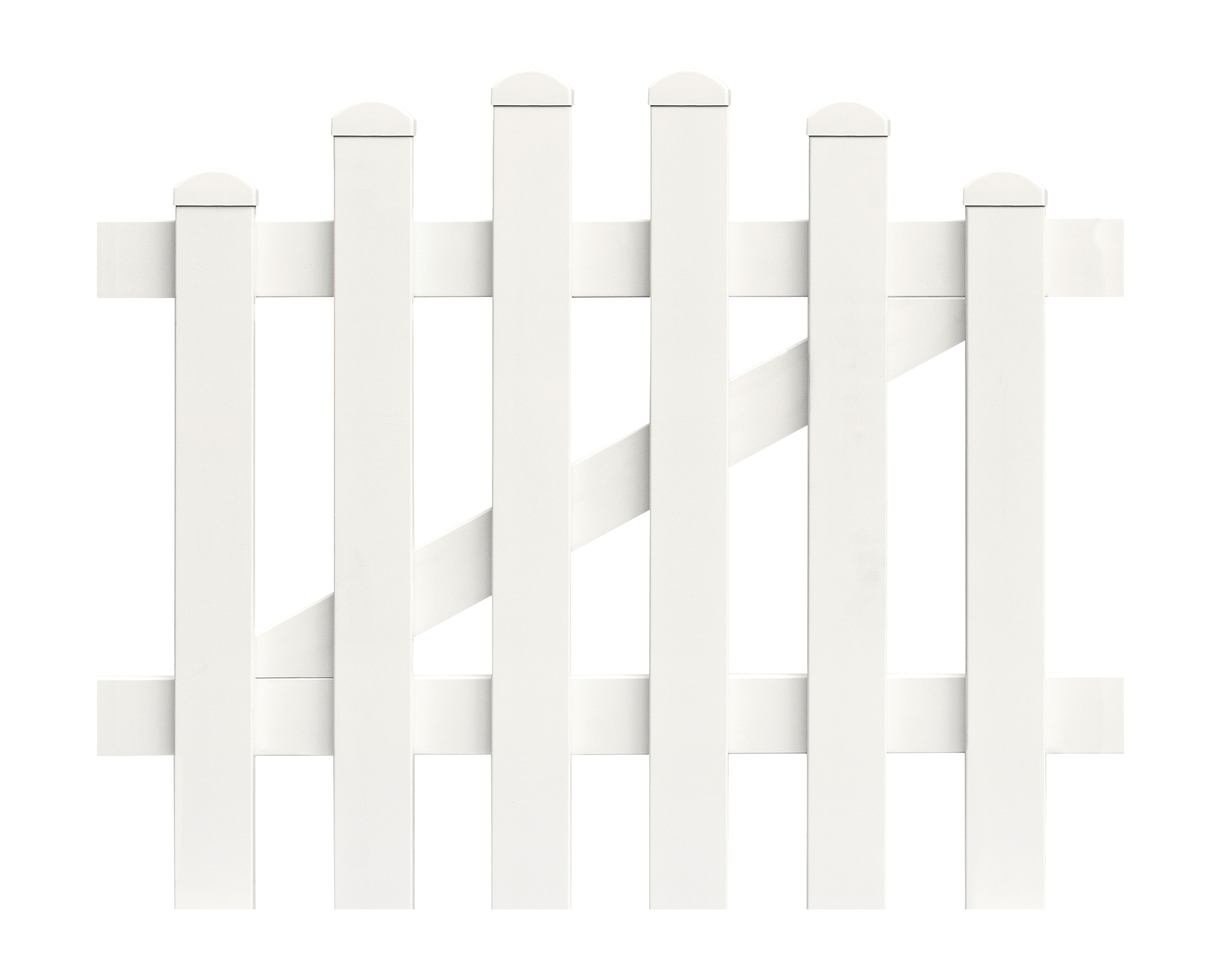 Zaunt&uuml;r Oberbogen 96,2cm x 120cm in Wei&szlig; 