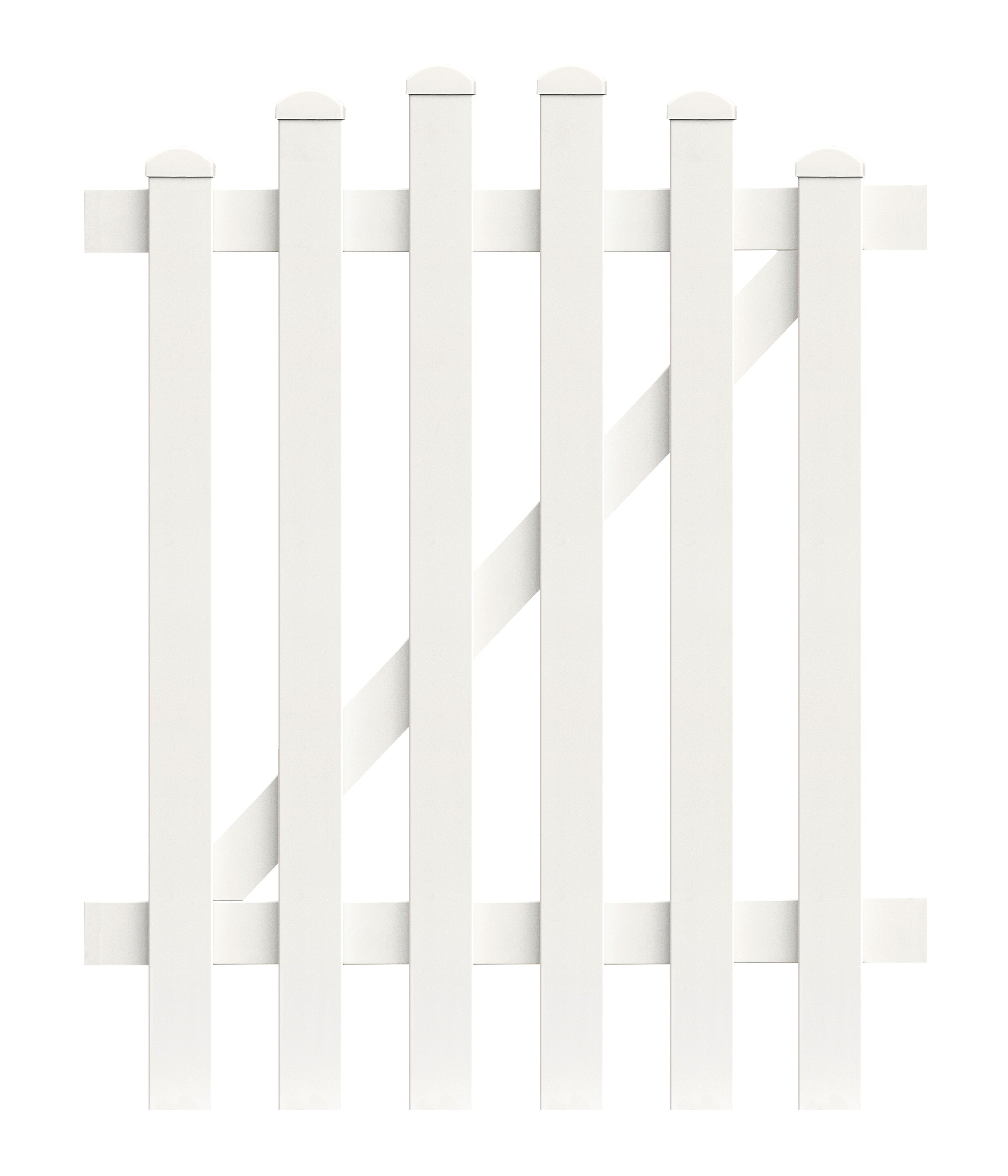 Zaunt&uuml;r Oberbogen 96,2cm x 180cm in Wei&szlig; 