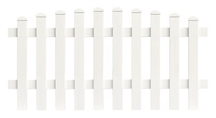 Zaunfeld Oberbogen 155,4cm x 120cm in Weiß 