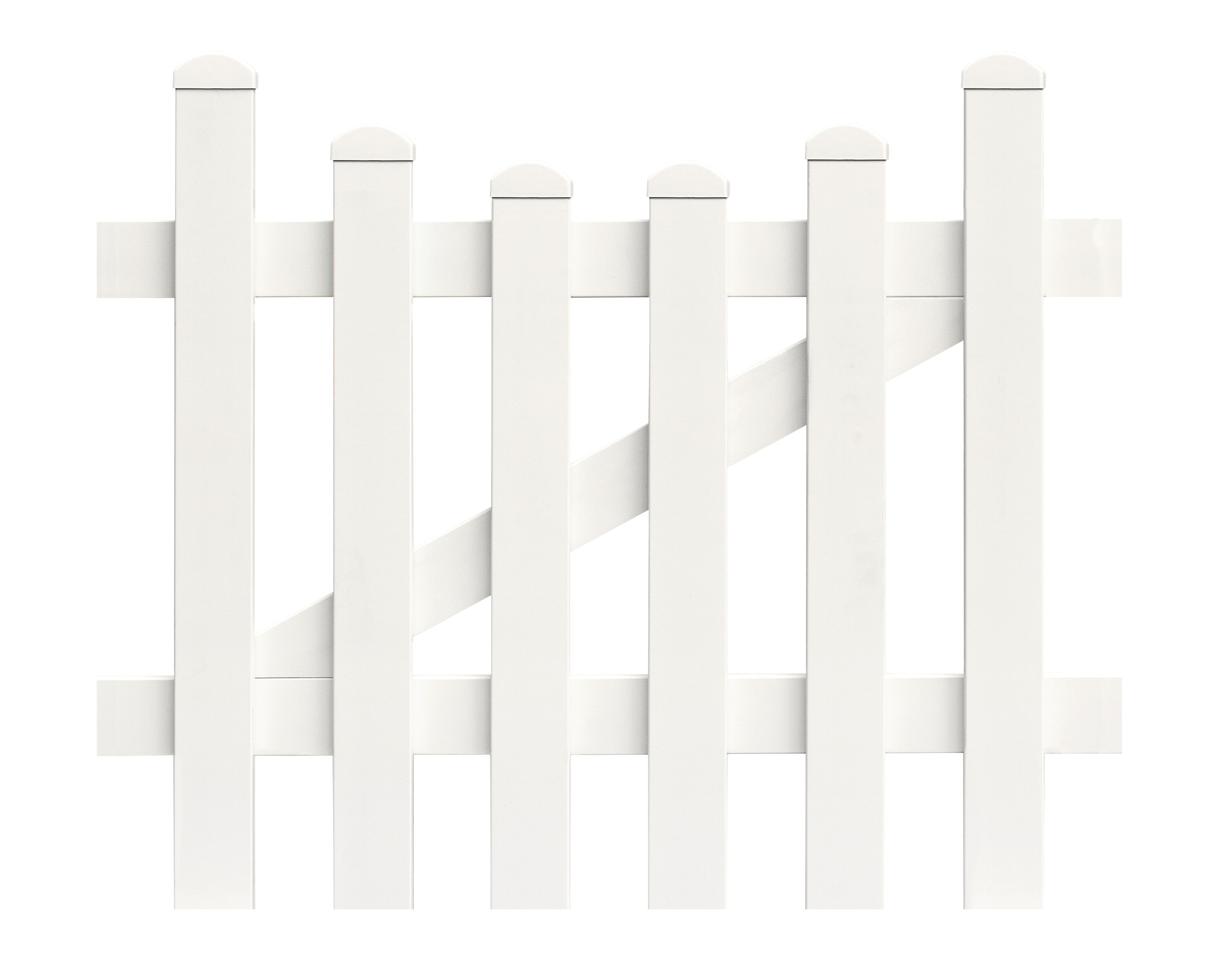 Zaunt&uuml;r Unterbogen 96,2cm x 120cm in Wei&szlig; 