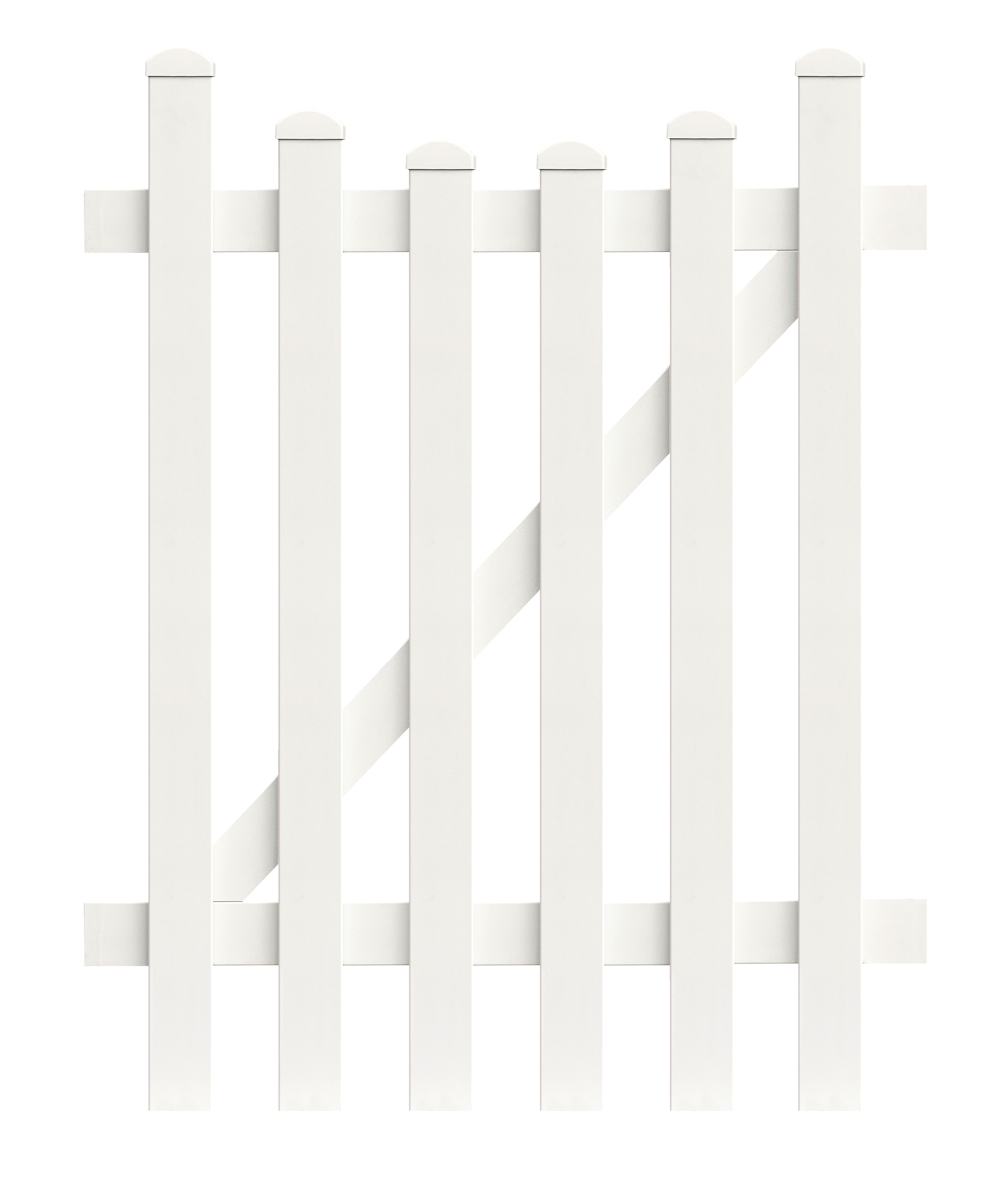 Zaunt&uuml;r Unterbogen 96,2cm x 150cm in Wei&szlig; 