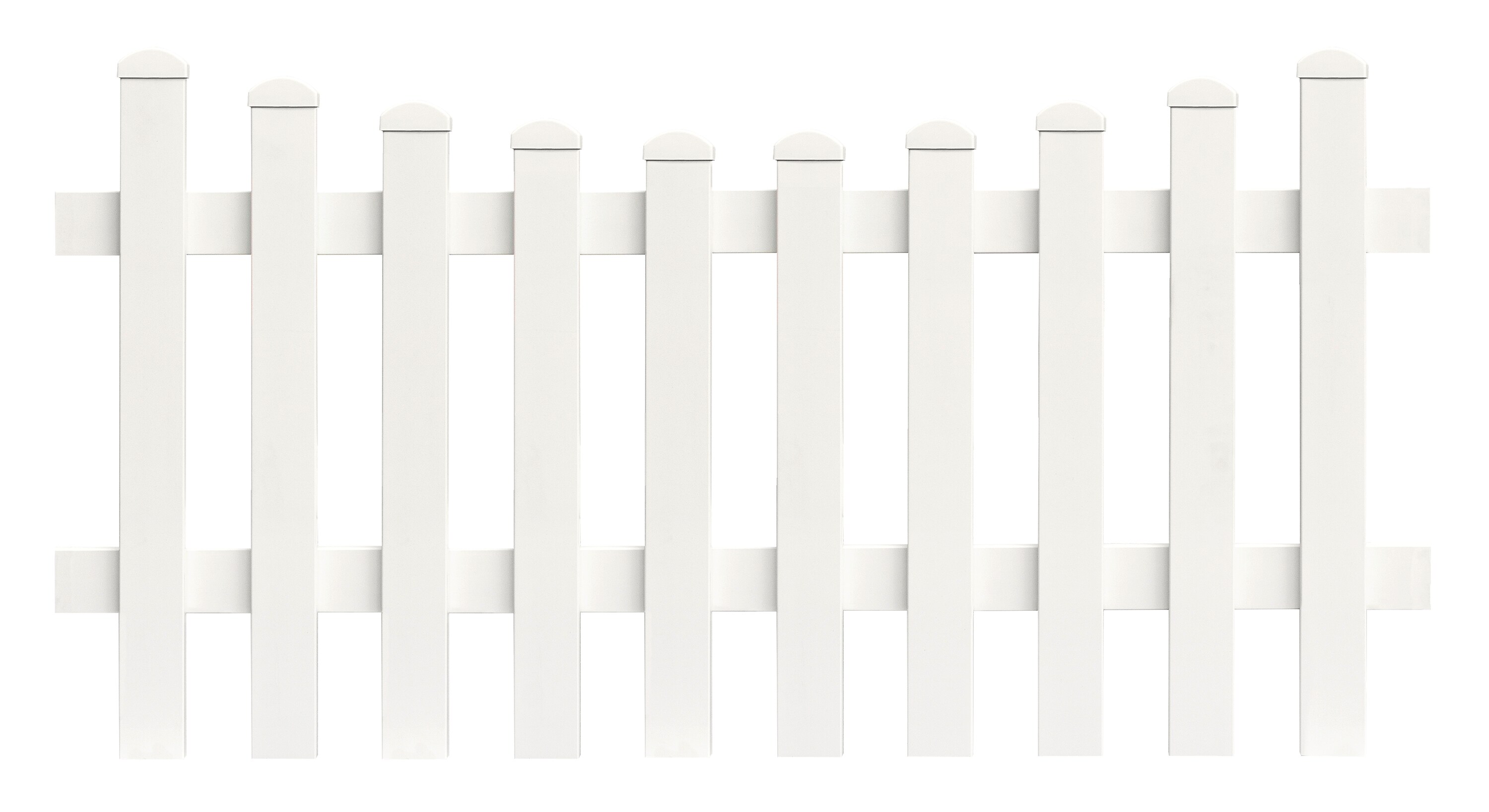 Zaunfeld Unterbogen 155,4cm x 80cm in Wei&szlig; 