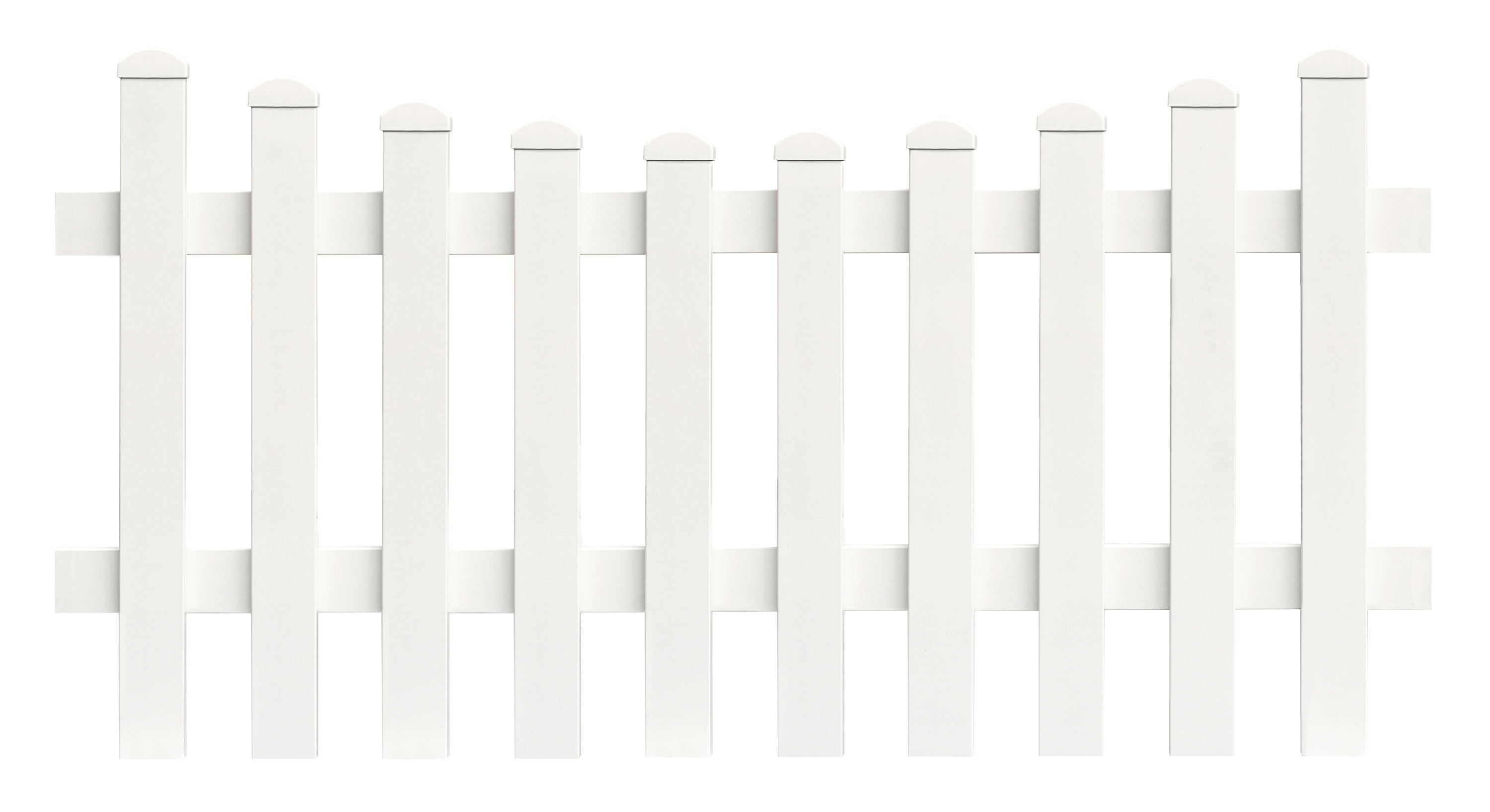 Zaunfeld Unterbogen 155,4cm x 100cm in Wei&szlig; 