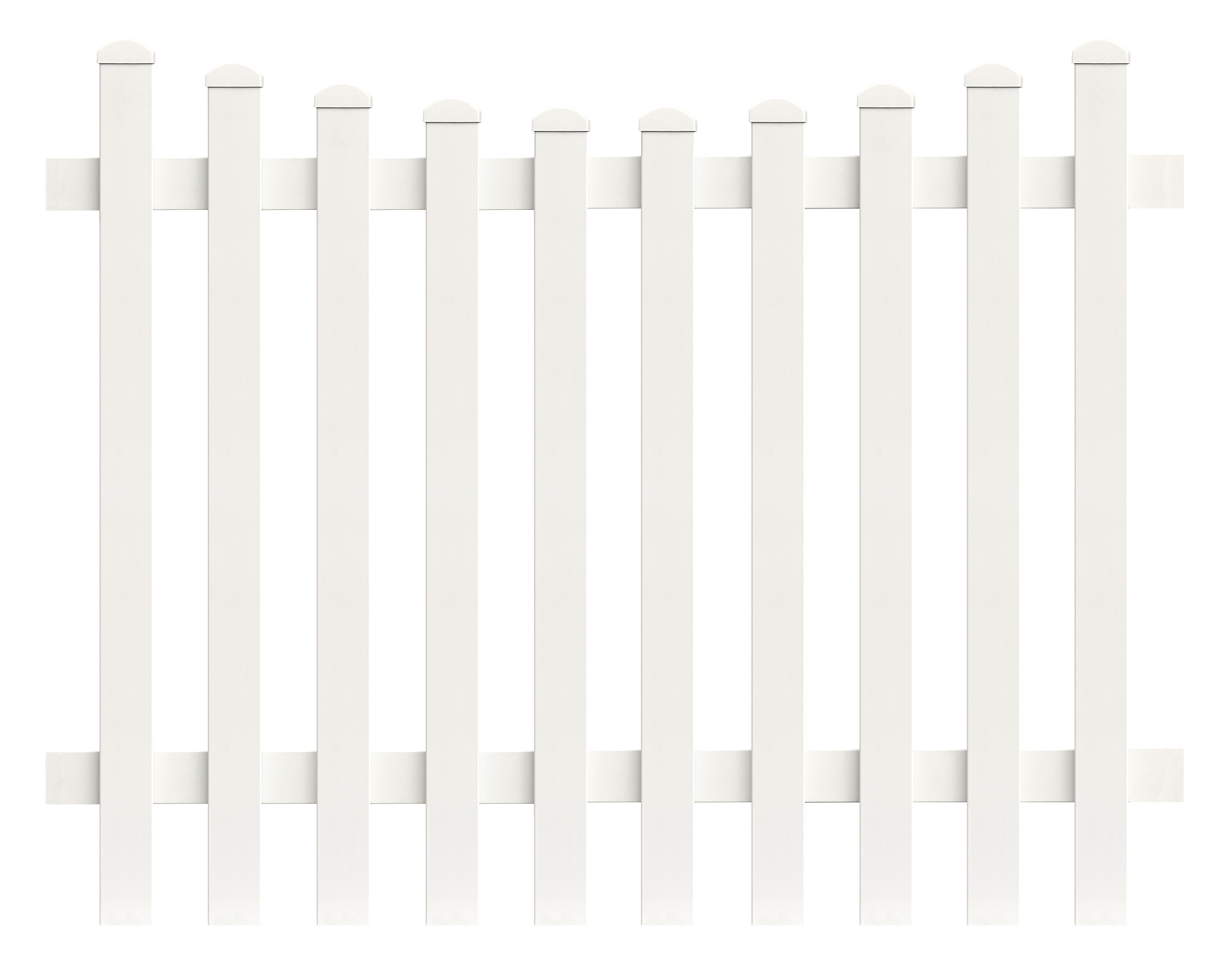 Zaunfeld Unterbogen 155,4cm x 150cm in Wei&szlig; 