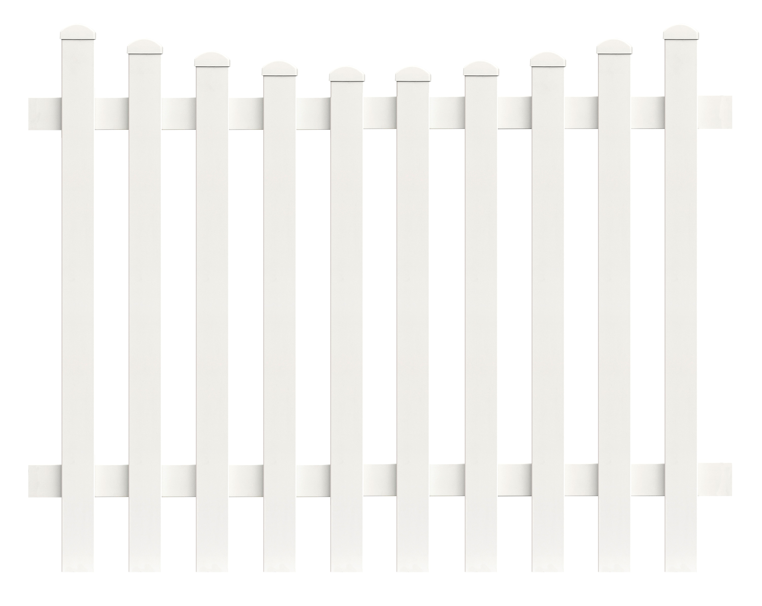 Zaunfeld Unterbogen 155,4cm x 180cm in Wei&szlig; 