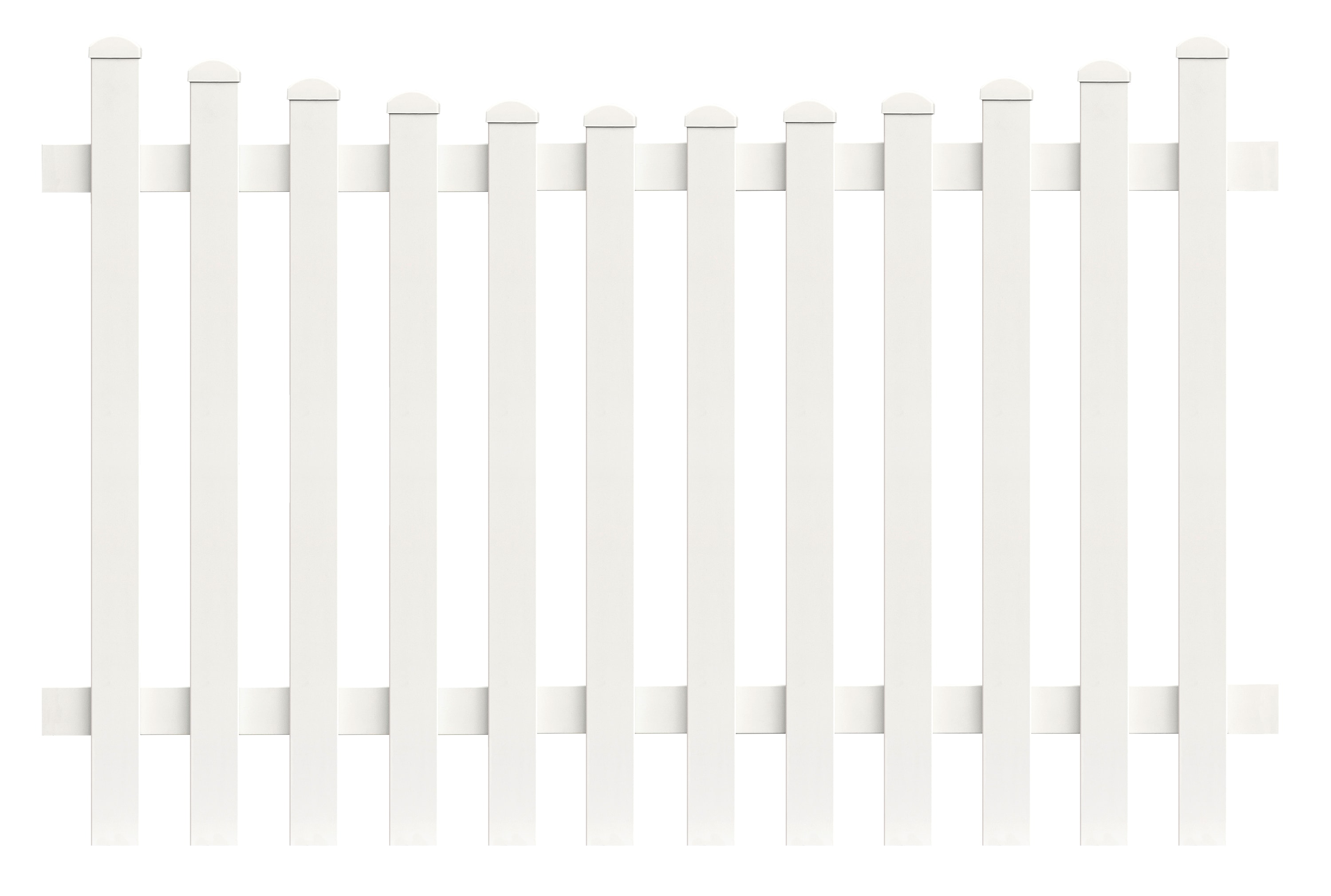 Zaunfeld Unterbogen 185,0cm x 180cm in Wei&szlig; 