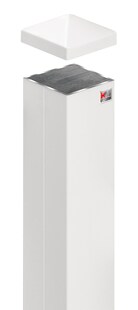 Zaunpfosten 9x9x90cm Weiß 