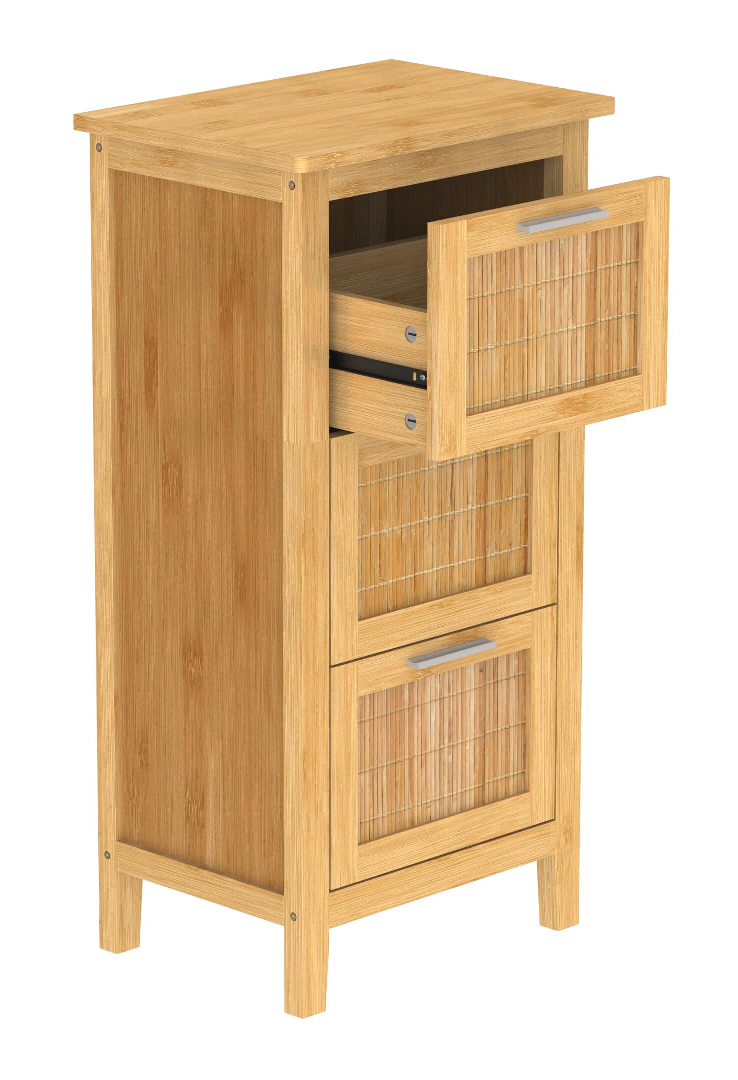 EISL Badezimmer Unterschrank Bambus mit 3 Schubladen 