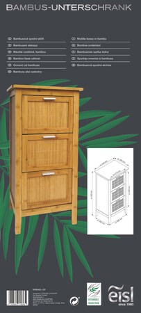 EISL Badezimmer Unterschrank Bambus mit 3 Schubladen bei Marktkauf online  bestellen