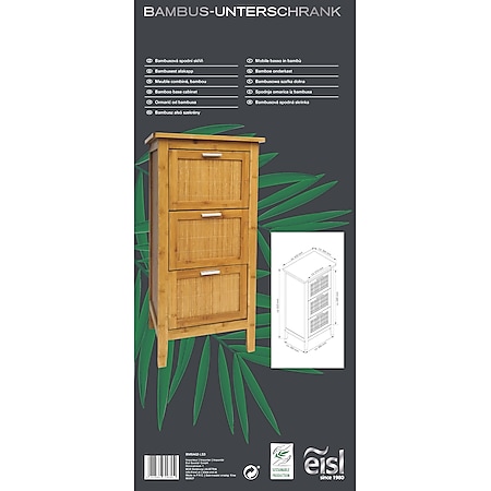 Marktkauf mit EISL Bambus bei bestellen Badezimmer Unterschrank online Schubladen 3