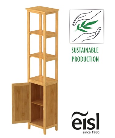 mit bei EISL Marktkauf Ablagefächern Bambus 3 Schranktür Hochschrank Bad online bestellen und