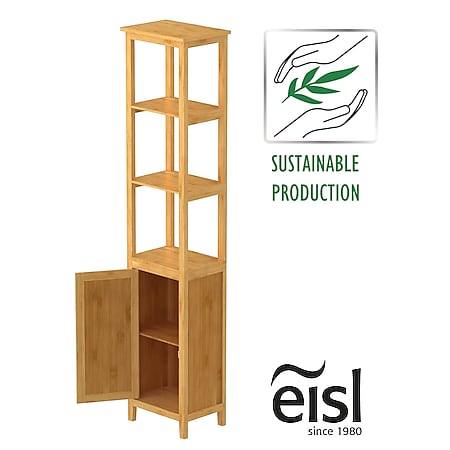 EISL Hochschrank Bad Bambus mit 3 Ablagefächern und Schranktür bei  Marktkauf online bestellen