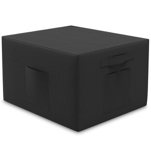 Husse für Klappmatratze Gästematratze 75x195x15, schwarz 