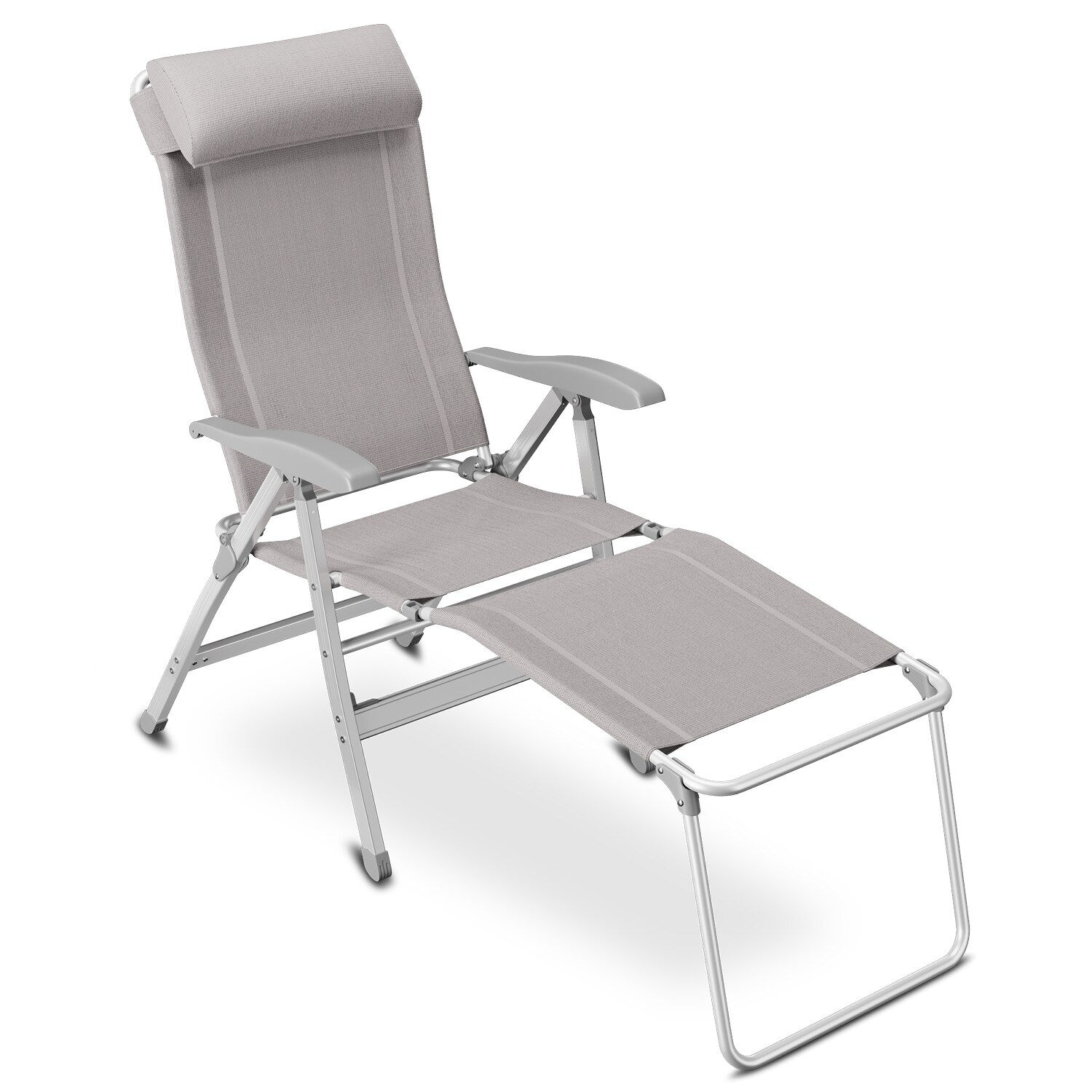 Klappstuhl &raquo;Camping&laquo; mit Beinauflage, taupe 