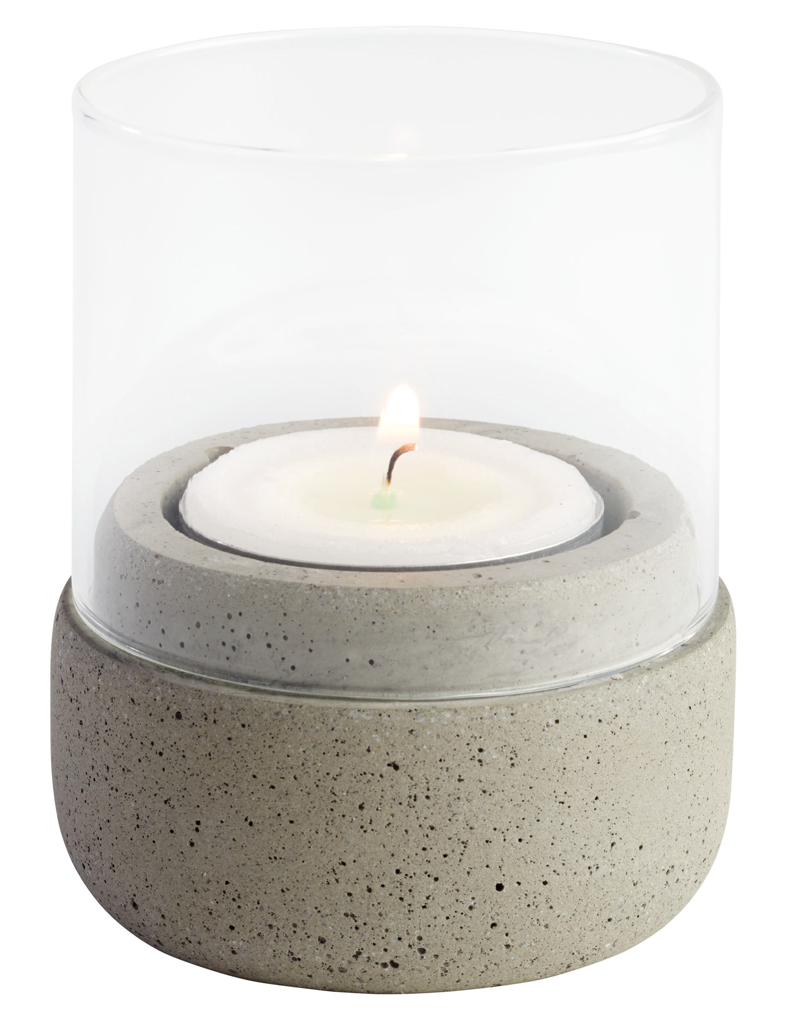 APS Beton Windlichter, 2er Set ELEMENT, Gläser klar bei Marktkauf ...
