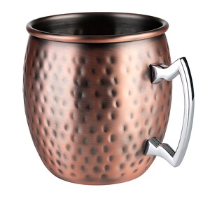 APS 2er Set Becher -MOSCOW MULE - Edelstahl, Antik-Kupfer-Look 
