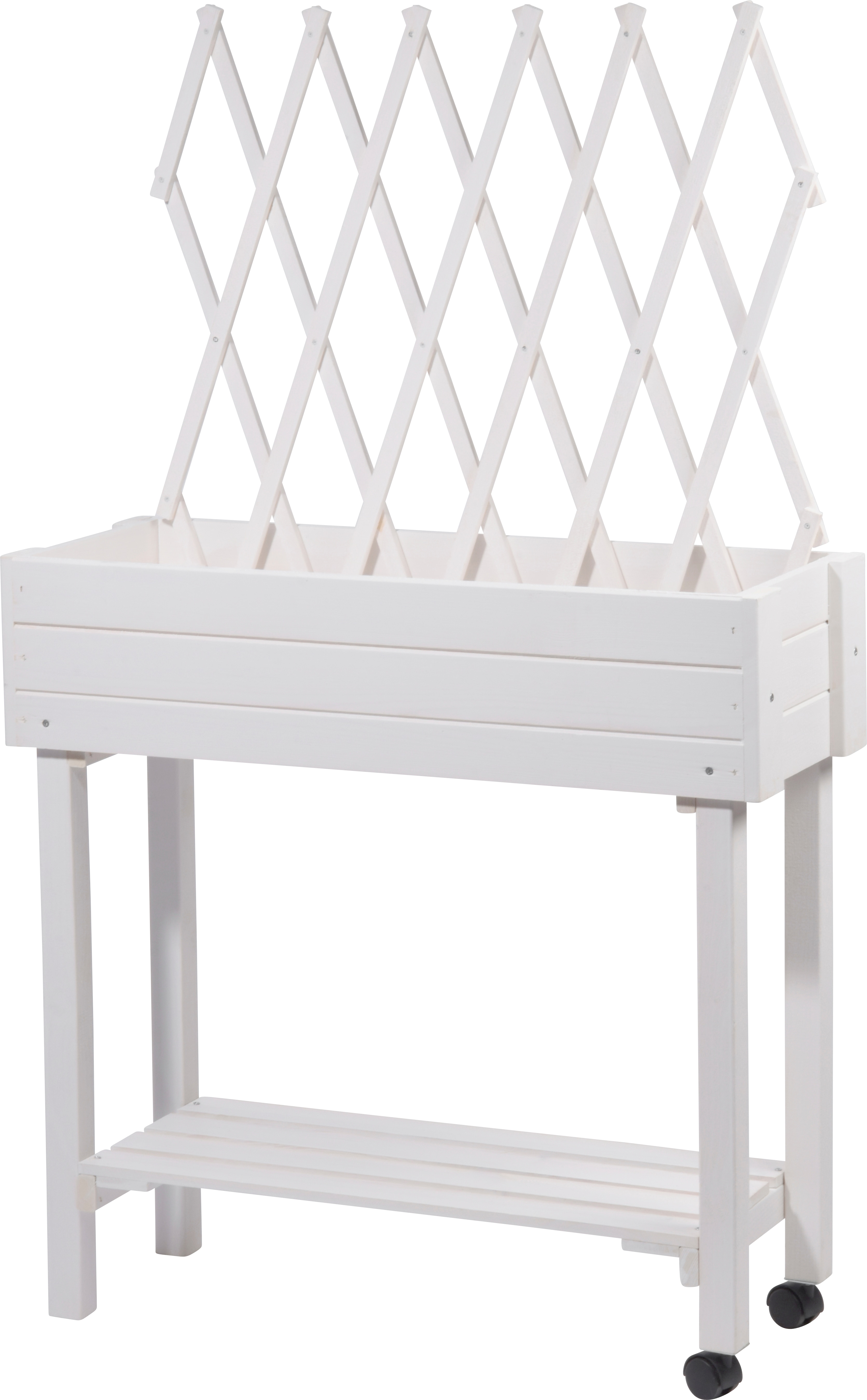 Rollbares Hochbeet mit Rankhilfe, Tischbeet f&uuml;r Terrasse & Balkon | versch. Farben 