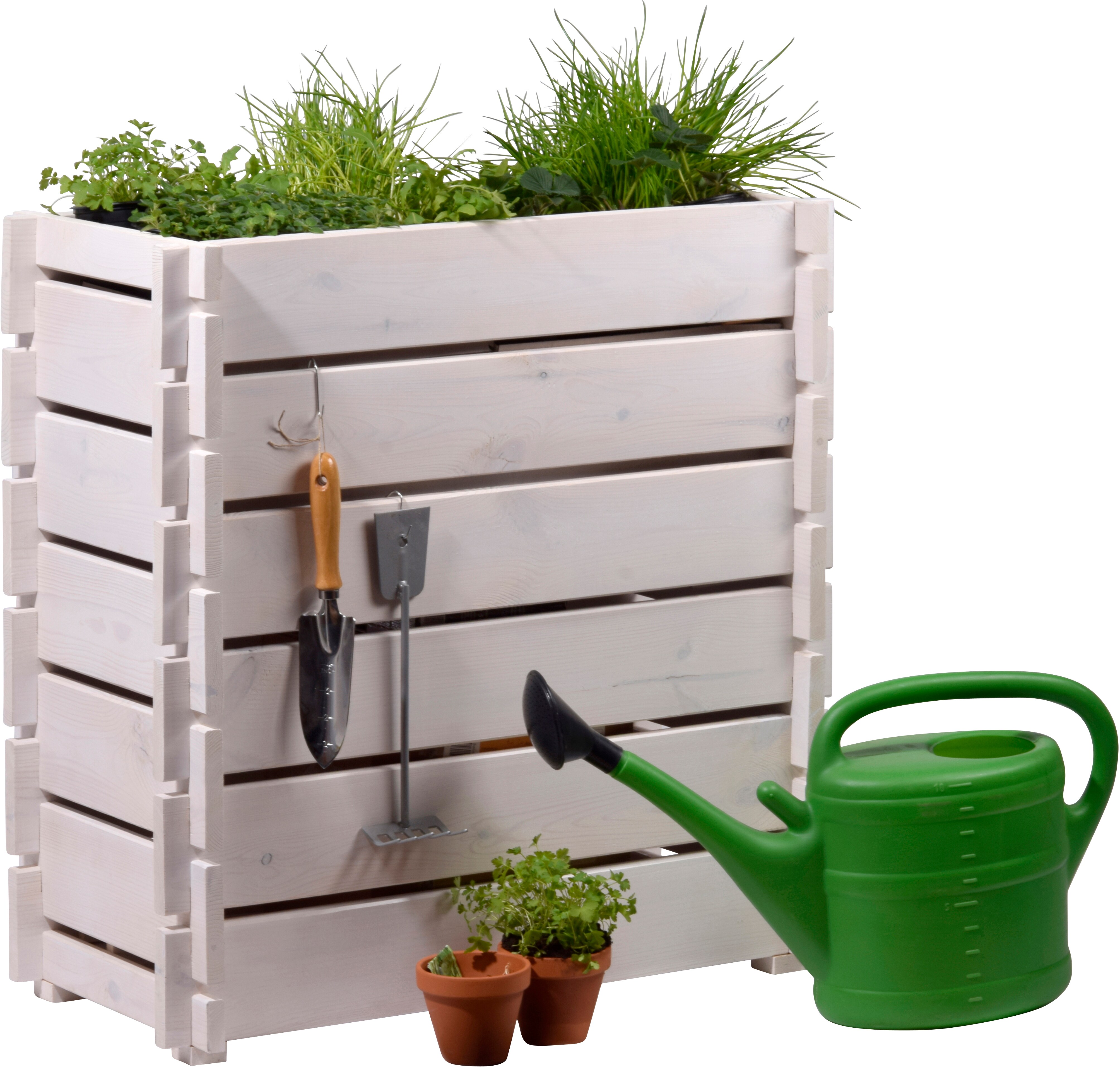 dobar Hochbeet mit Stecksystem, Pflanzkasten inkl. Pflanzfolie | versch. Farben 