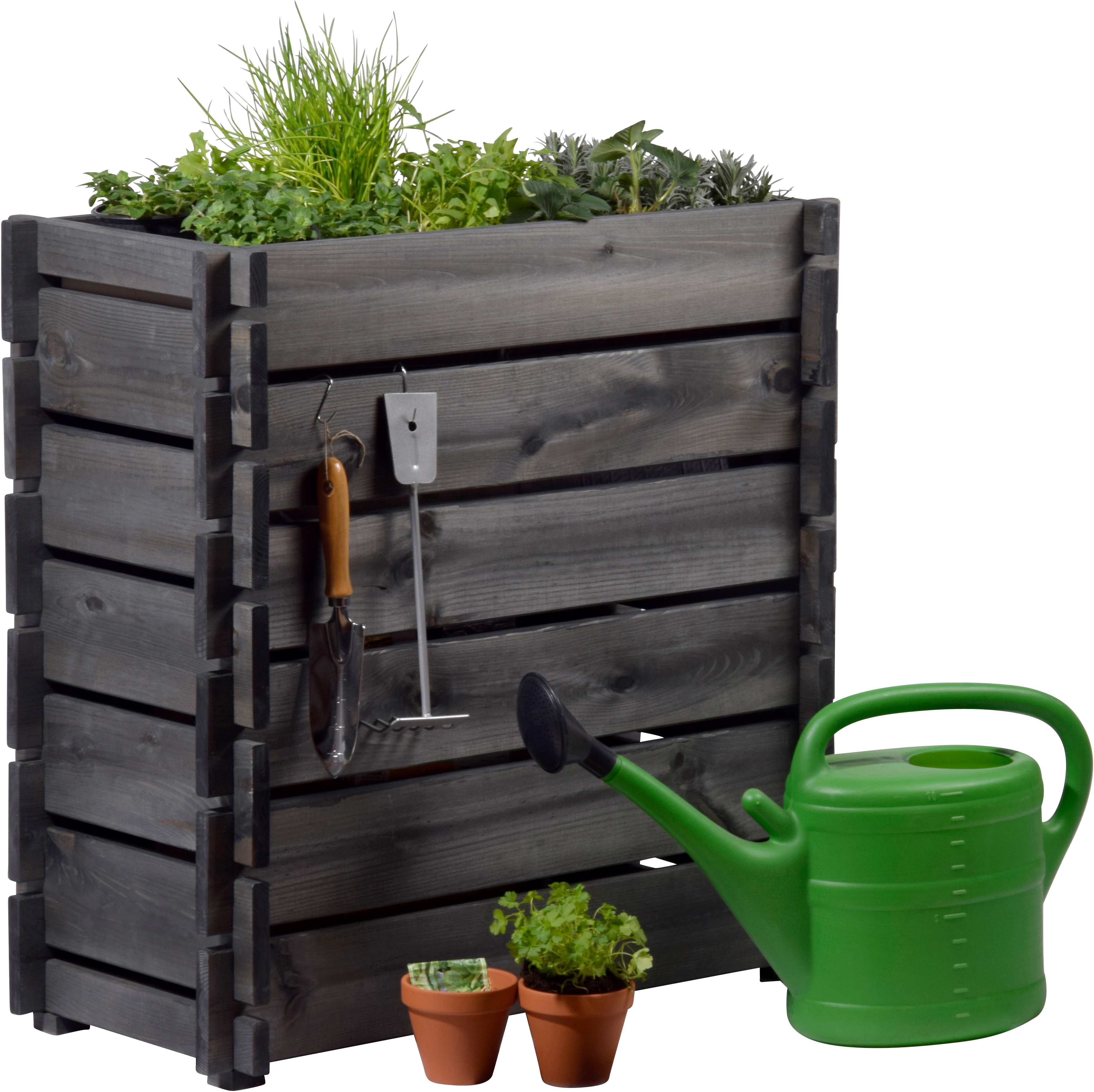 dobar Hochbeet mit Stecksystem, Pflanzkasten inkl. Pflanzfolie | versch. Farben 