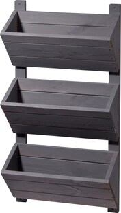 dobar Wandbeet mit 3 Pflanzkästen, Vertikalbeet zum Aufhängen | versch. Farben 