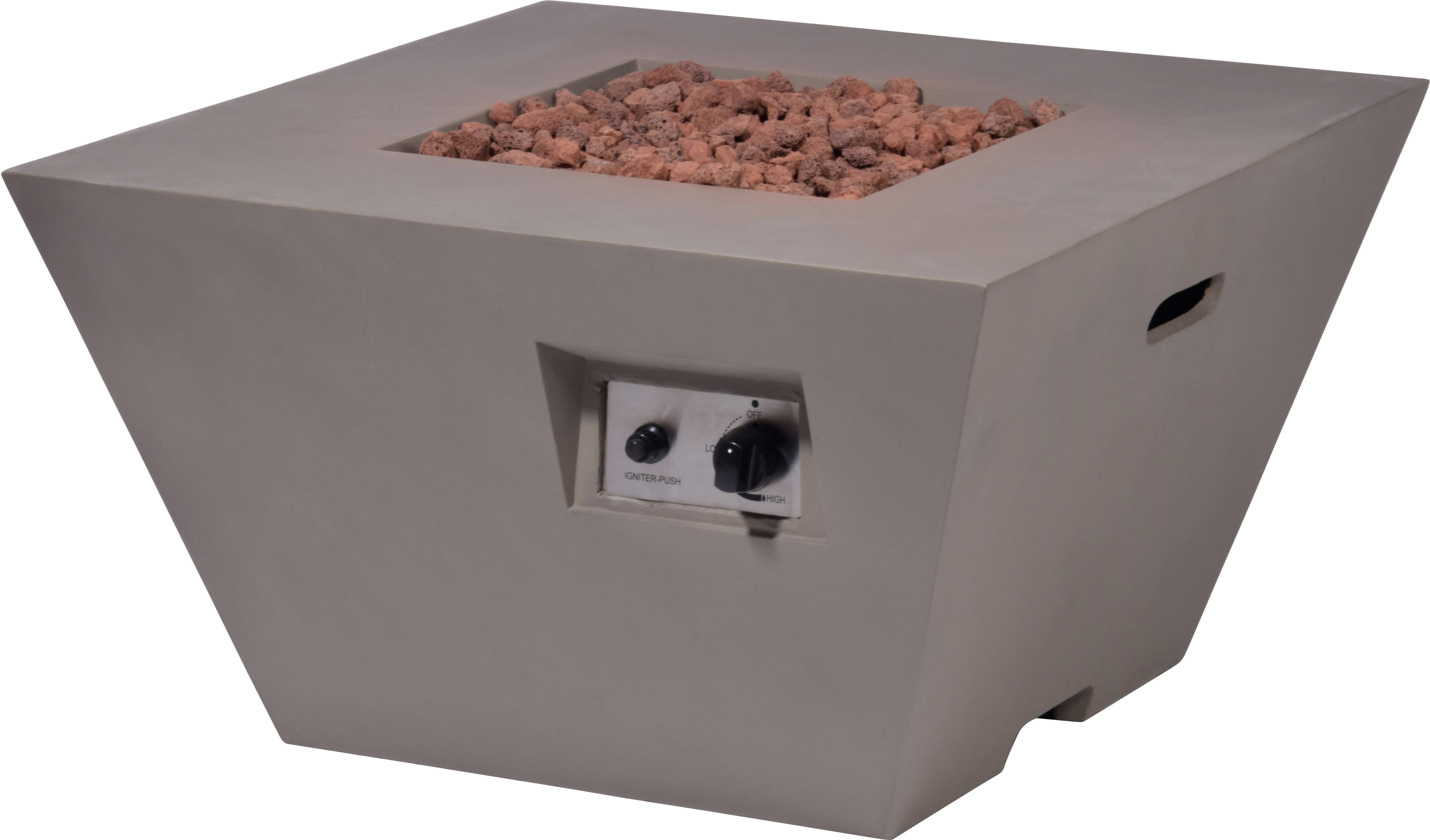 dobar Outdoor Lava-Ofen mit Lavasteinen, Gas-Feuerstelle | versch. Modelle 