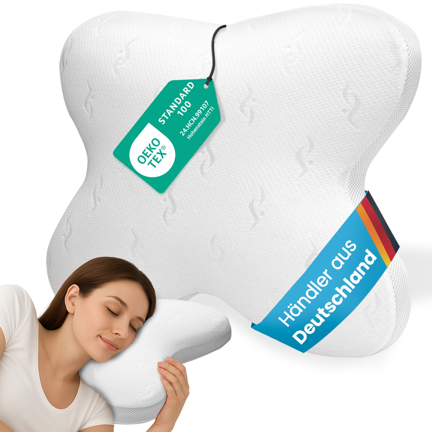 Bestschlaf Visko-Schmetterlingskissen 