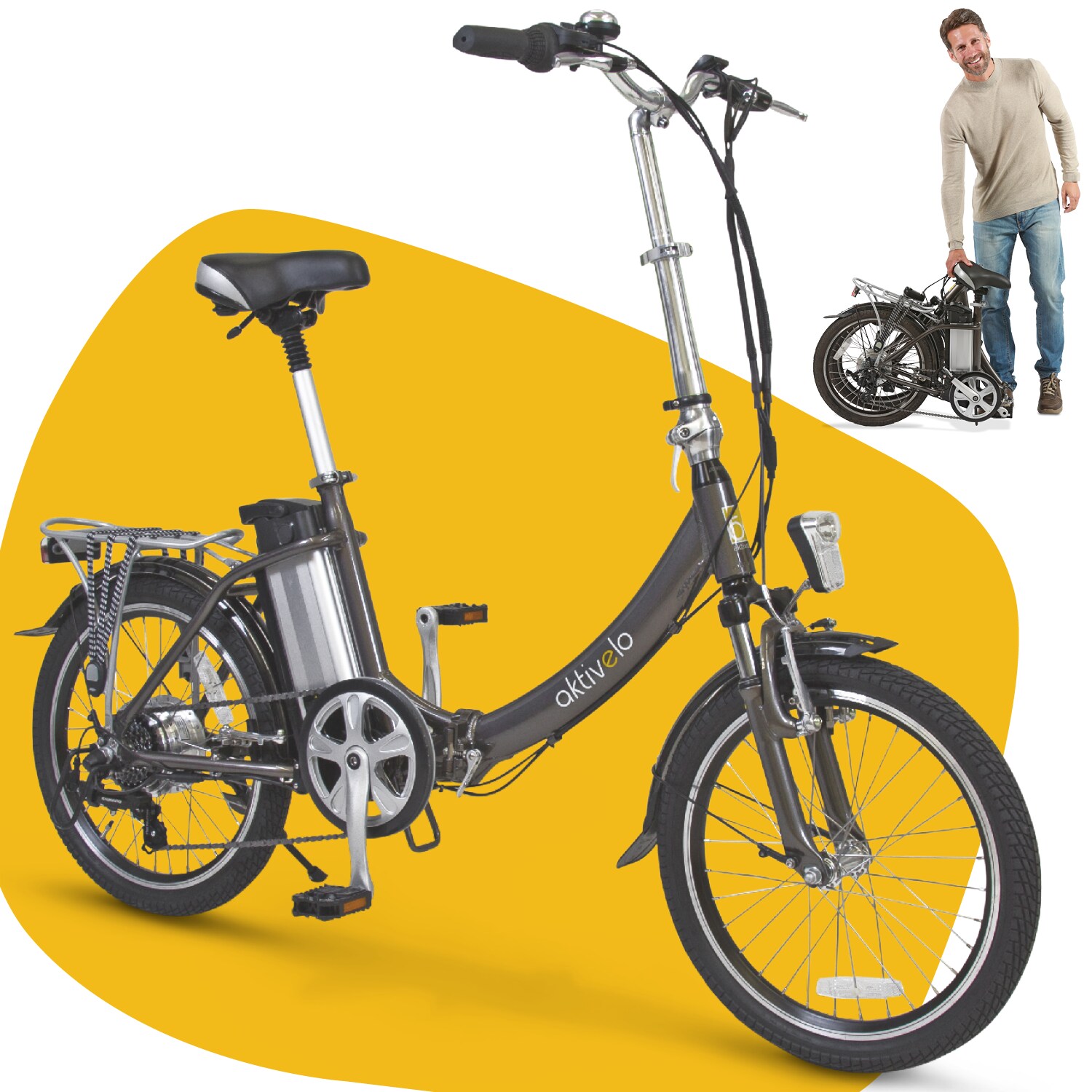 Alu-Elektro-Faltrad »Sport«, 20 Zoll