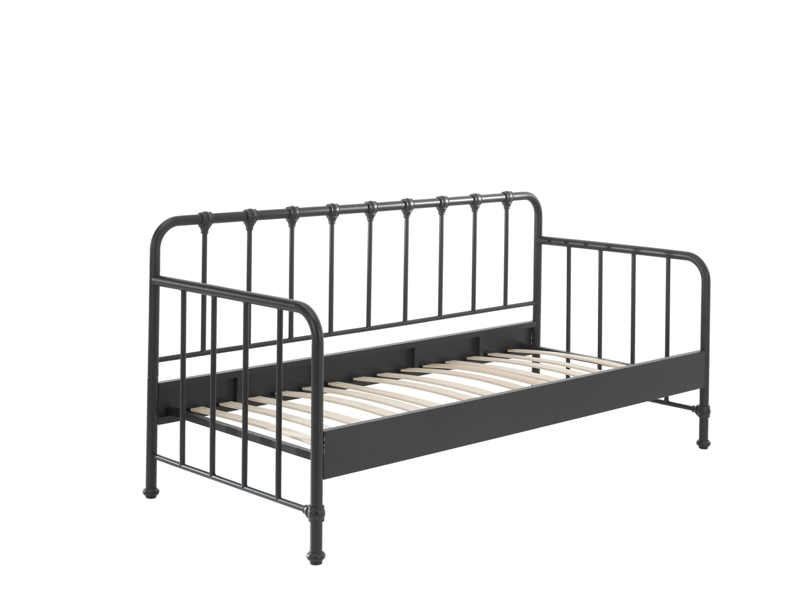 BRONXX Daybett mit Liegefläche 90 x 200 cm Schwarz matt