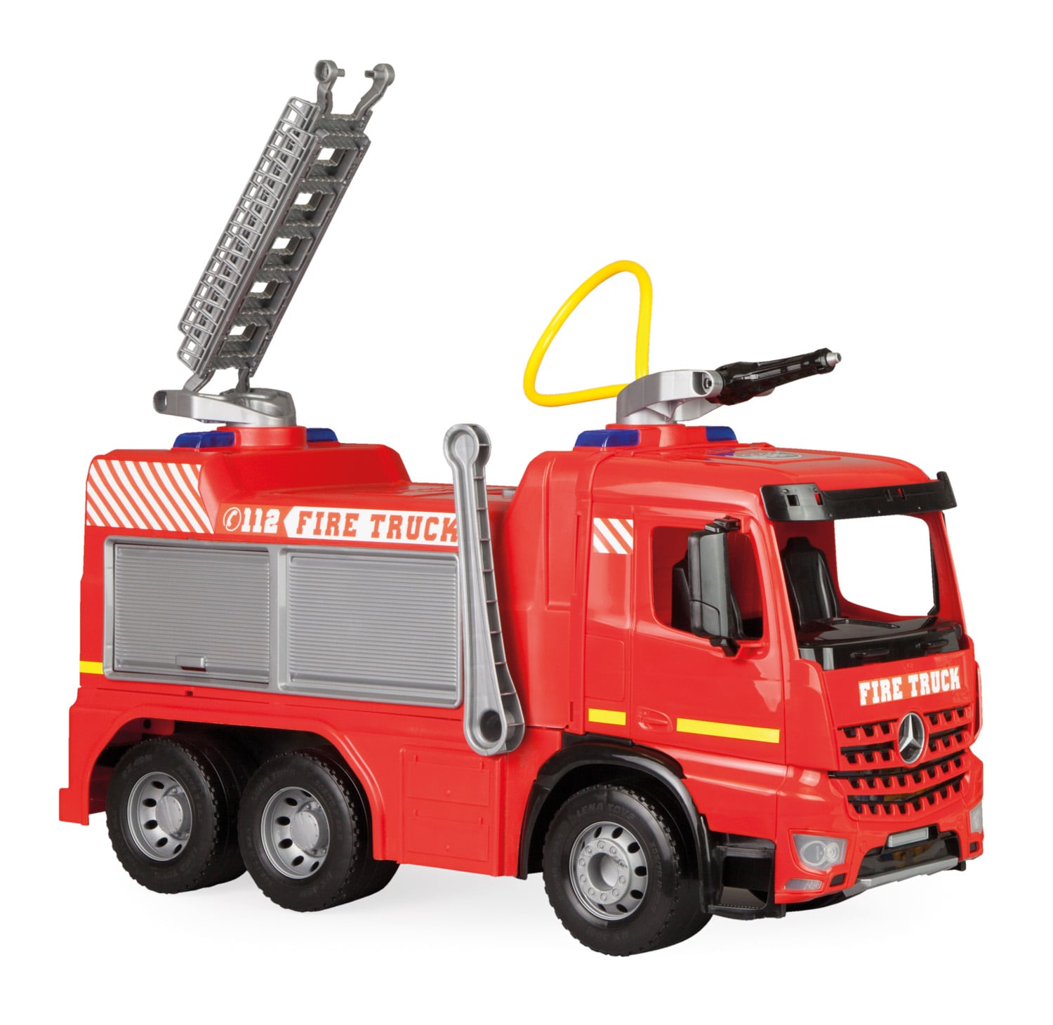 GIGA TRUCKS Aufsitz-Feuerwehr Arocs mit Wasserspritze 