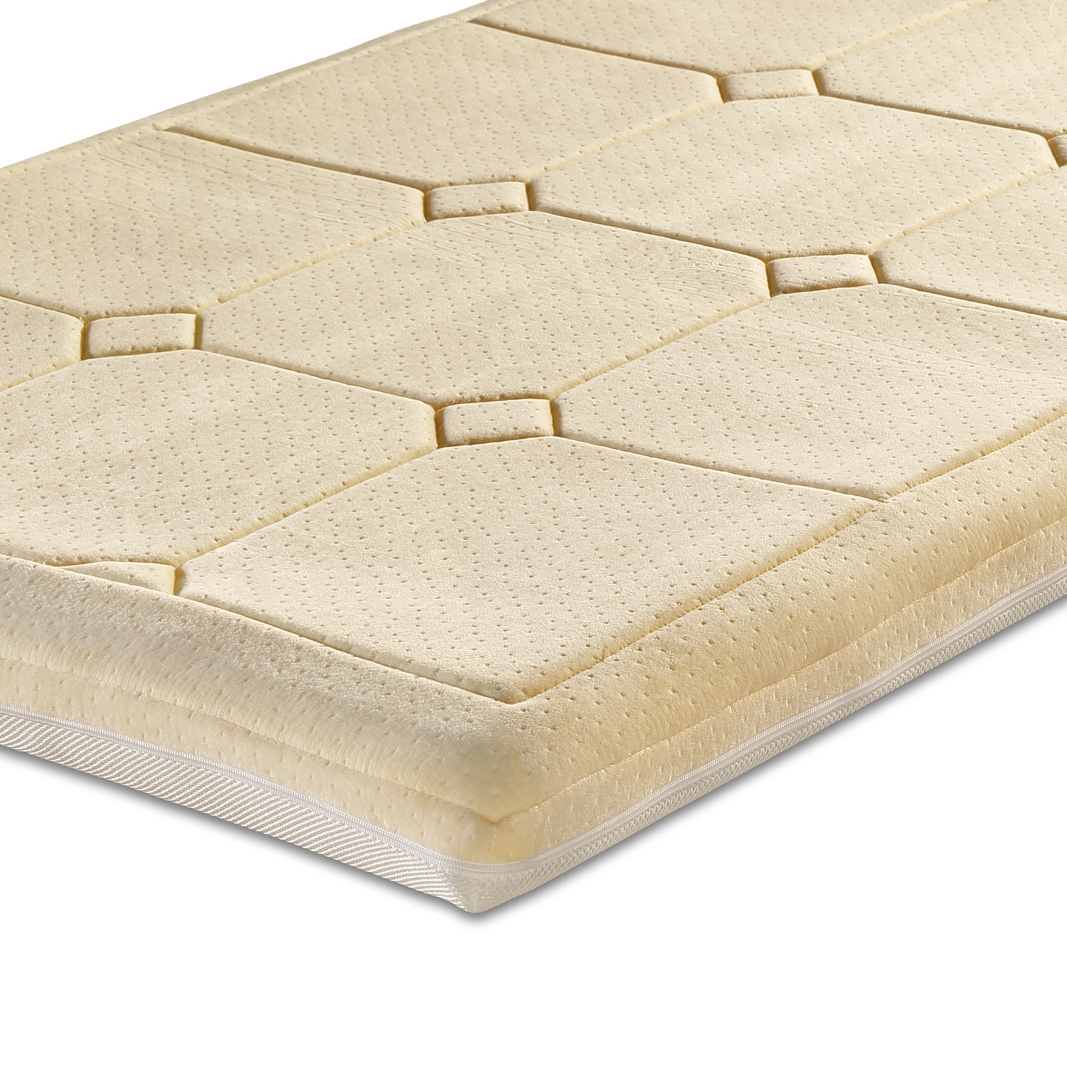 Bestschlaf Visko-Mineralschaum Klima-Wendeau?age &raquo;Plus Spezial&laquo; mit 3D-Abstandsgewebe, 8cm dick 80x200 cm, Champagner 