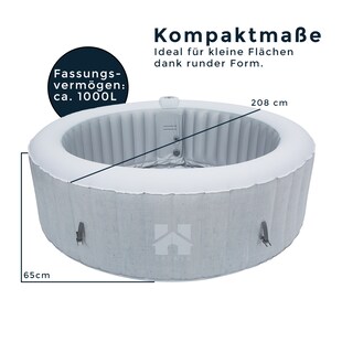 HOME DELUXE Outdoor Whirlpool SPLASH - versch. Farben 