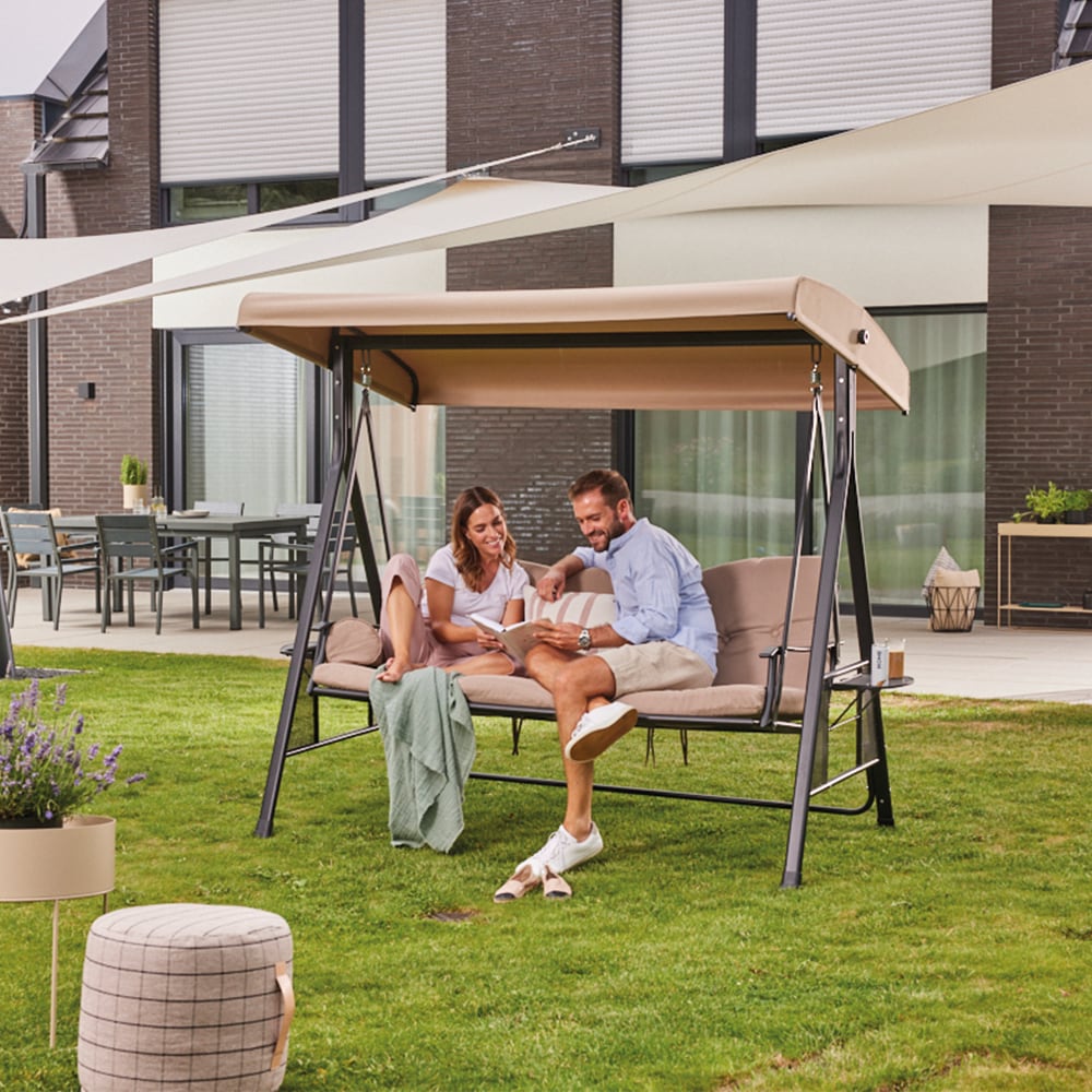 HOME DELUXE Hollywoodschaukel &laquo;Descanso&raquo; | versch. Farben 