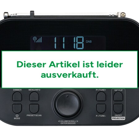 bestellen CR-615BK online DAB+ mit bei Lenco FM-Radiowecker und - Zeitprojektion Marktkauf
