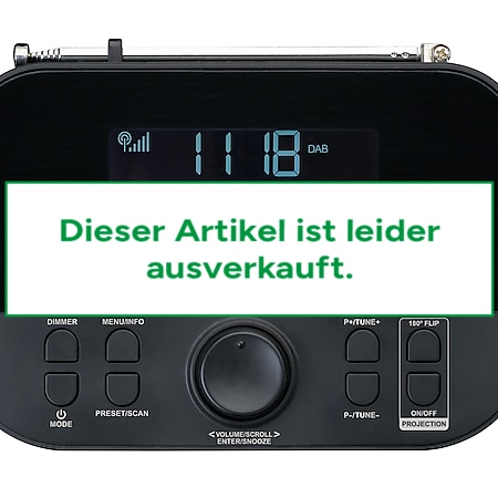 Zeitprojektion FM-Radiowecker - CR-615BK Marktkauf bei Lenco und mit DAB+ bestellen online