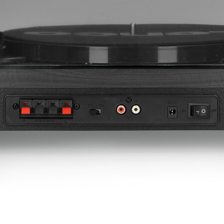 Lenco LS-300BK mit Marktkauf 2 10 Lautsprechern Schwarz - externen Plattenspieler RMS online bestellen zwei Bluetooth bei Watt - und x