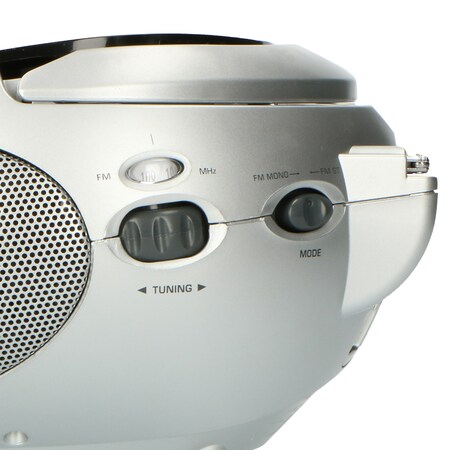 CD-Player Silber/Schwarz Lenco Tragbares bei SCD-24 FM-Radio bestellen Black/Silver Marktkauf mit Kopfhöreranschluß online
