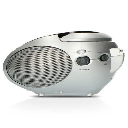 Silber/Schwarz CD-Player Kopfhöreranschluß Lenco SCD-24 Black/Silver Marktkauf online bestellen FM-Radio mit bei Tragbares